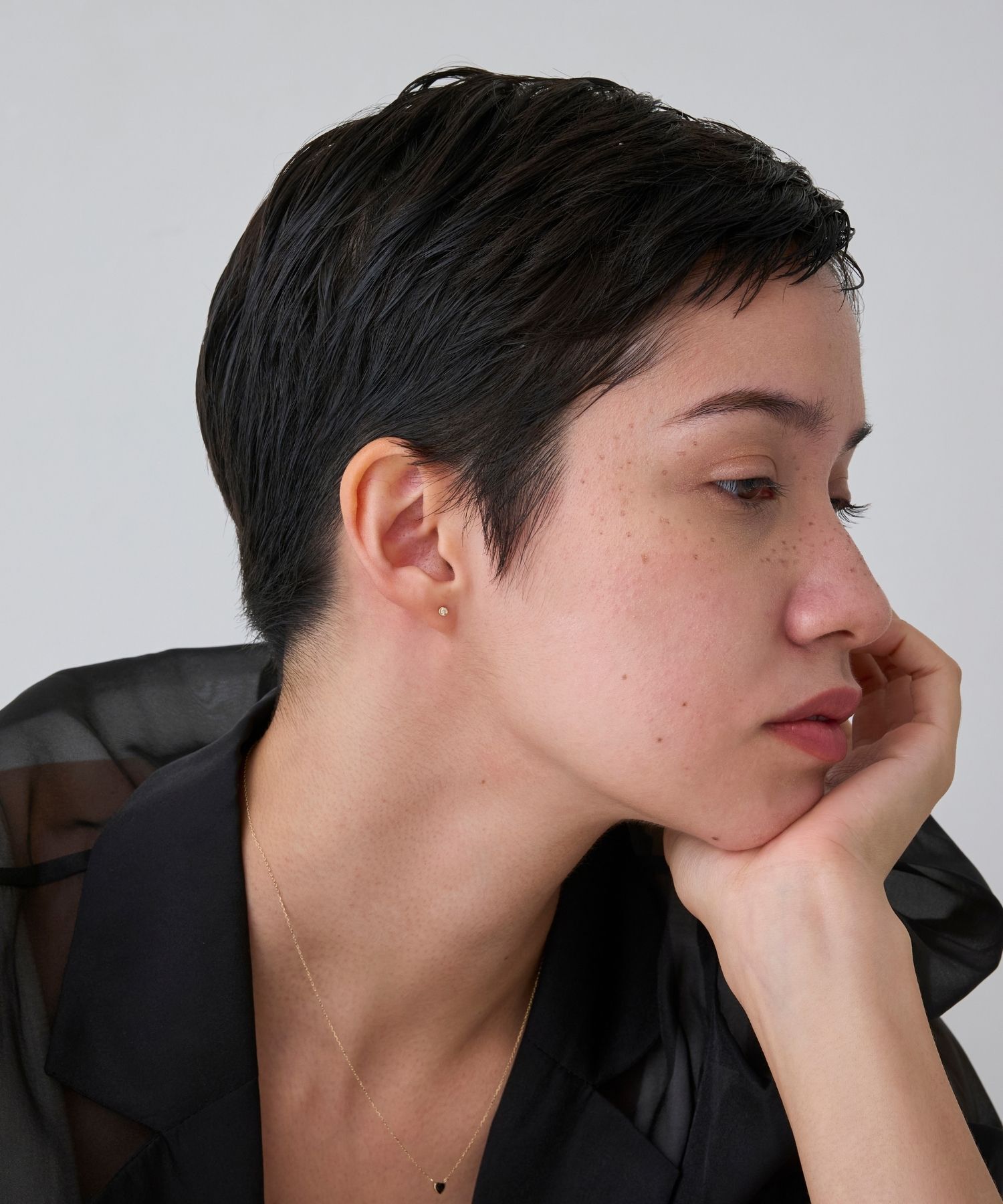 JUPITER「【K18】ベーシックダイヤモンドピアス/金属アレルギー対応」|ピアス|