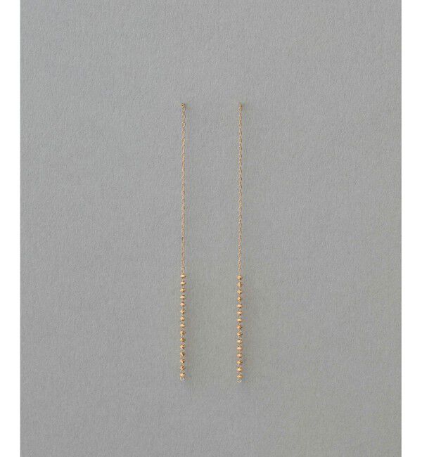 ete「K18YG e_Grain アメリカンピアス」|ピアス|イエローゴールド