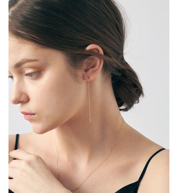 ete「K18YG e_Grain アメリカンピアス」|ピアス|