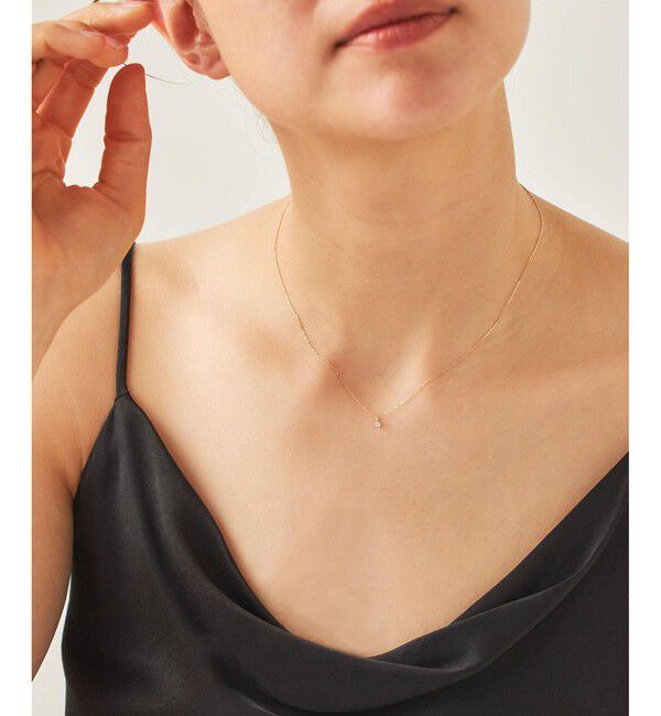 ete「[レイヤード] K10YG ダイヤモンド ネックレス」|ネックレス|