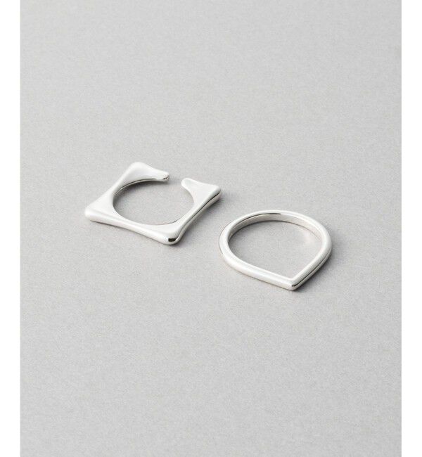 Jouete「[メニリング] スクエア&times;ドロップ」|リング|