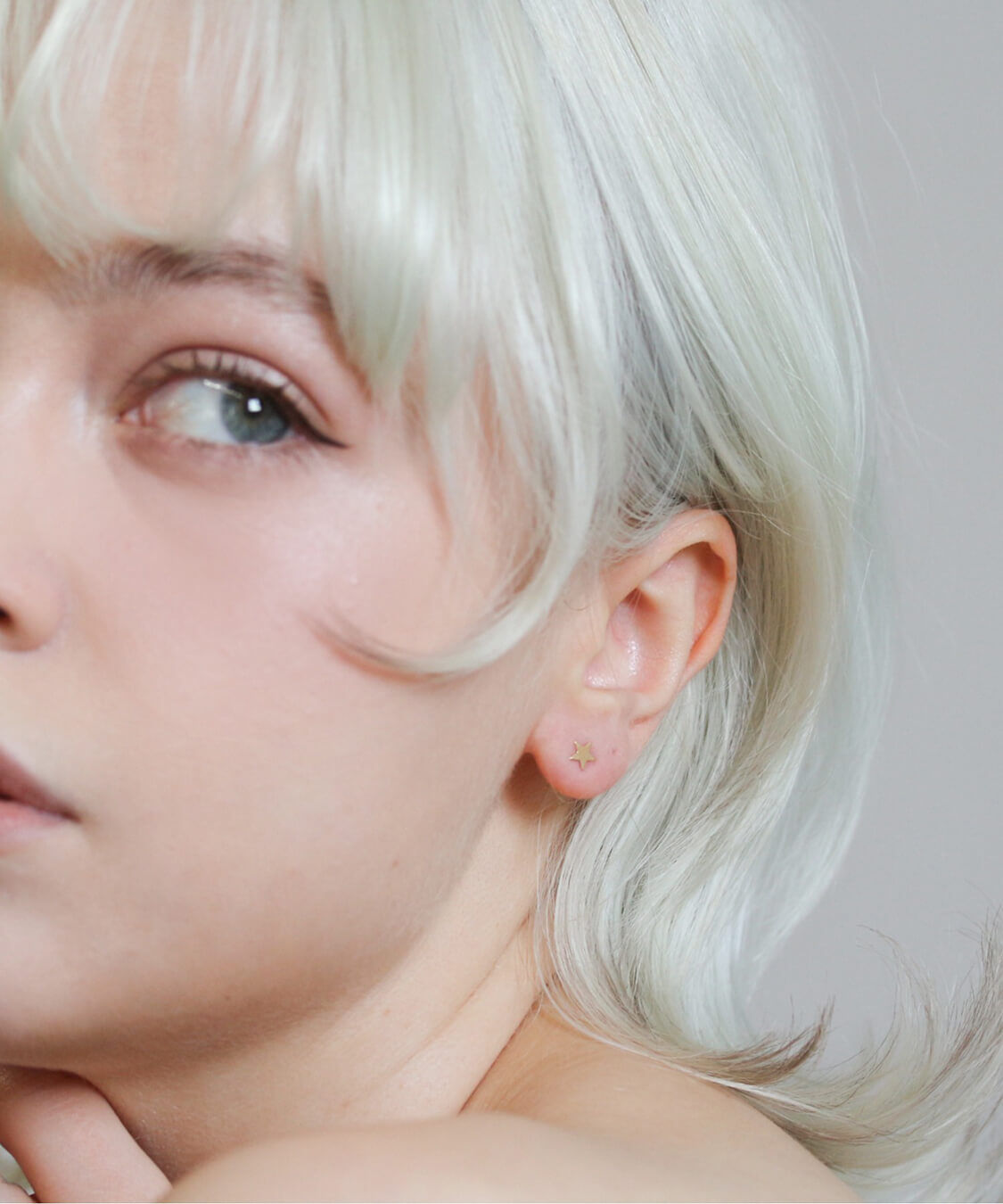  「ゴールド スター ピアス | K18」|ピアス|