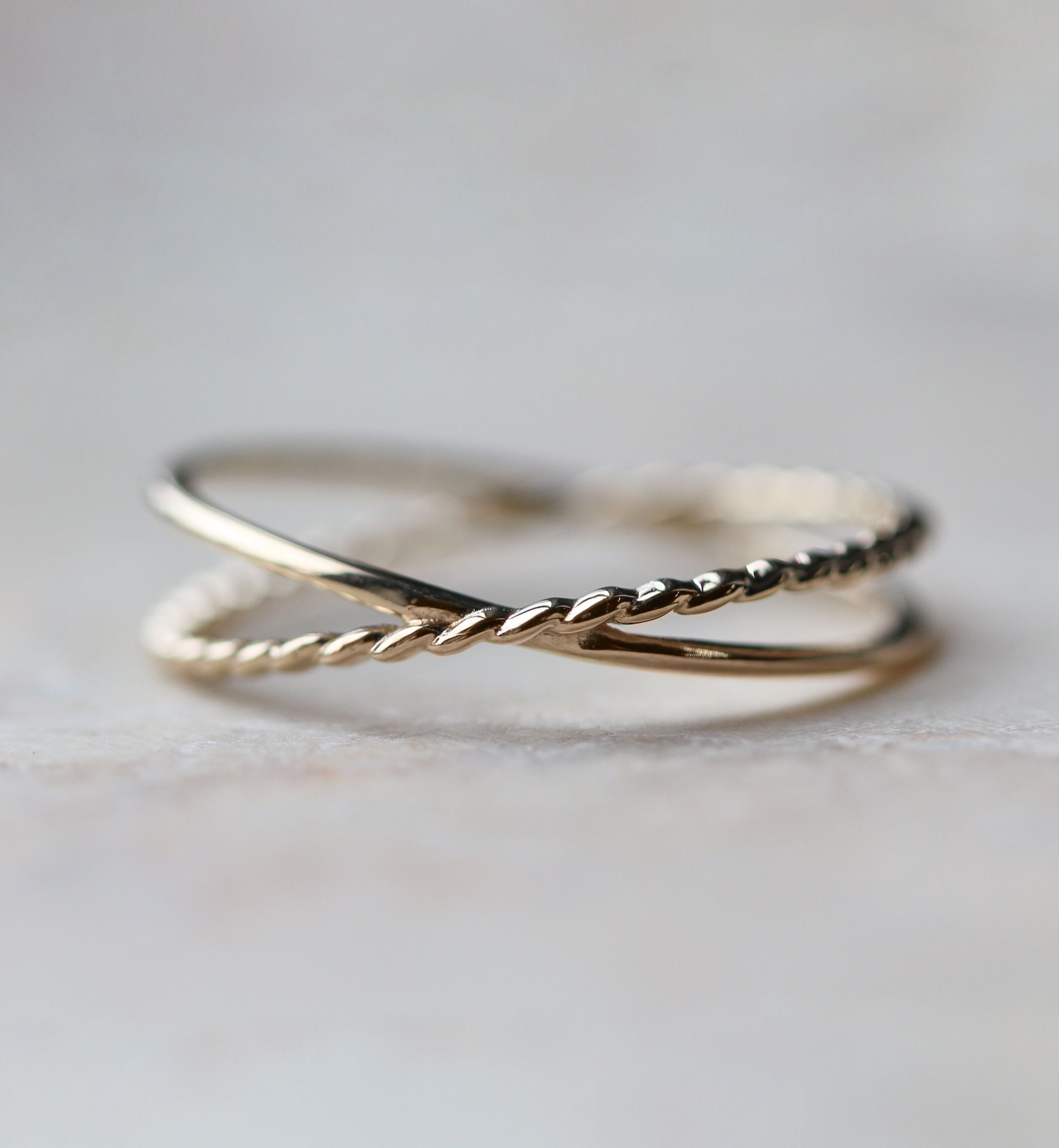  「ゴールド クロス リング | K10YG」|リング|