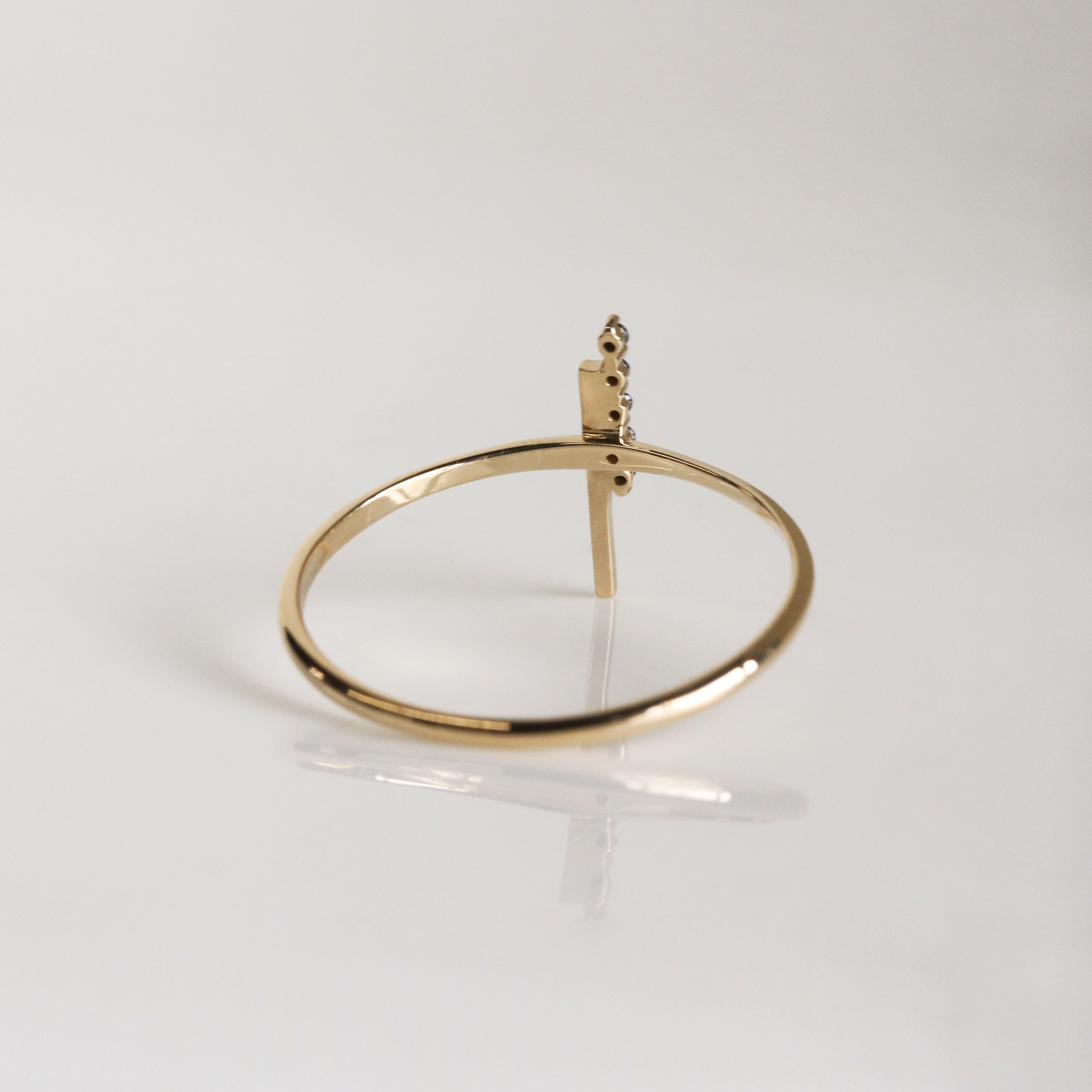  「ブラックダイヤモンド リング | K10YG」|リング|