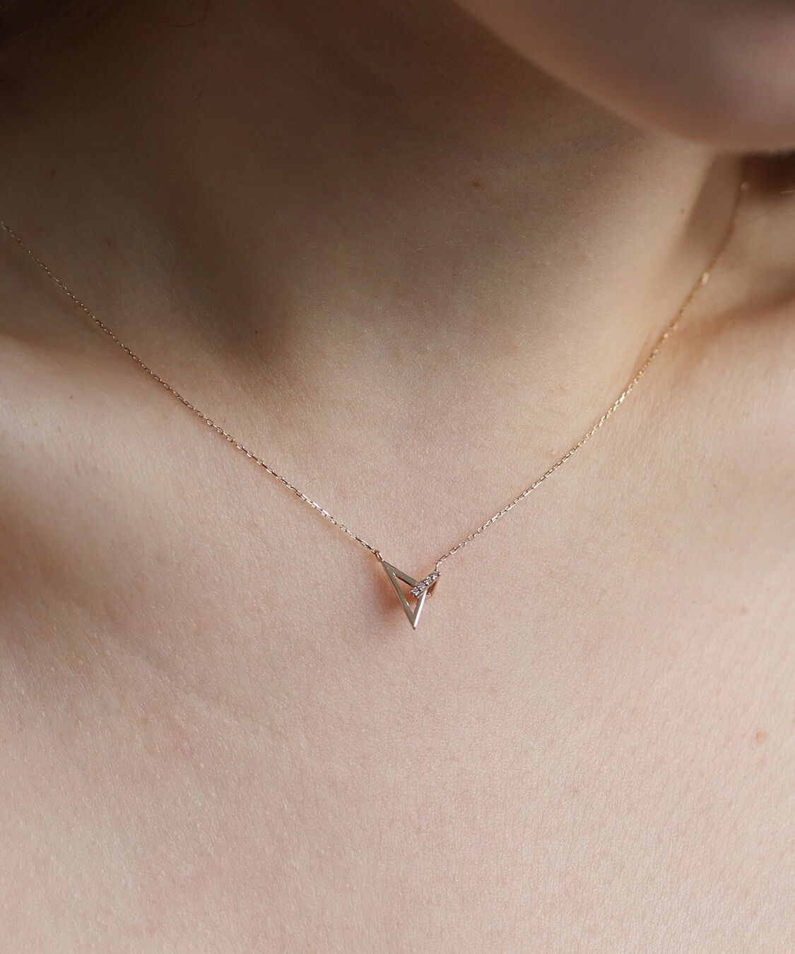  「ダイヤモンド ネックレス  | K10YG〈ステラ〉〈世界最小〉」|ネックレス|