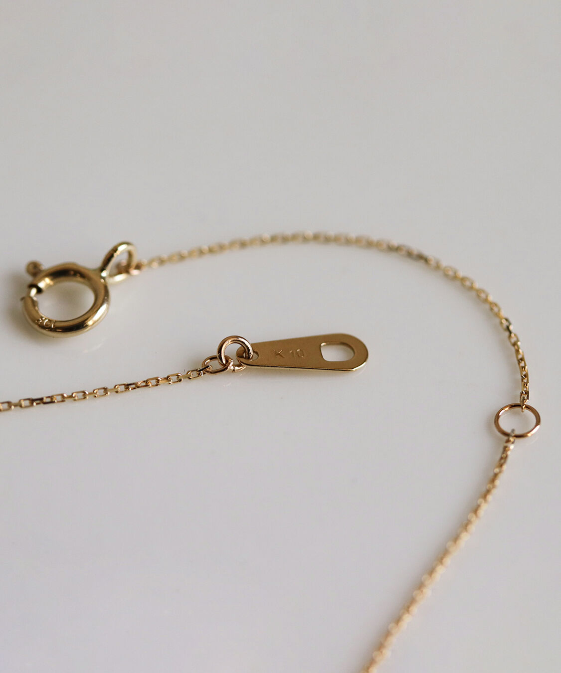  「ダイヤモンド ライン ネックレス | K10YG」|ネックレス|