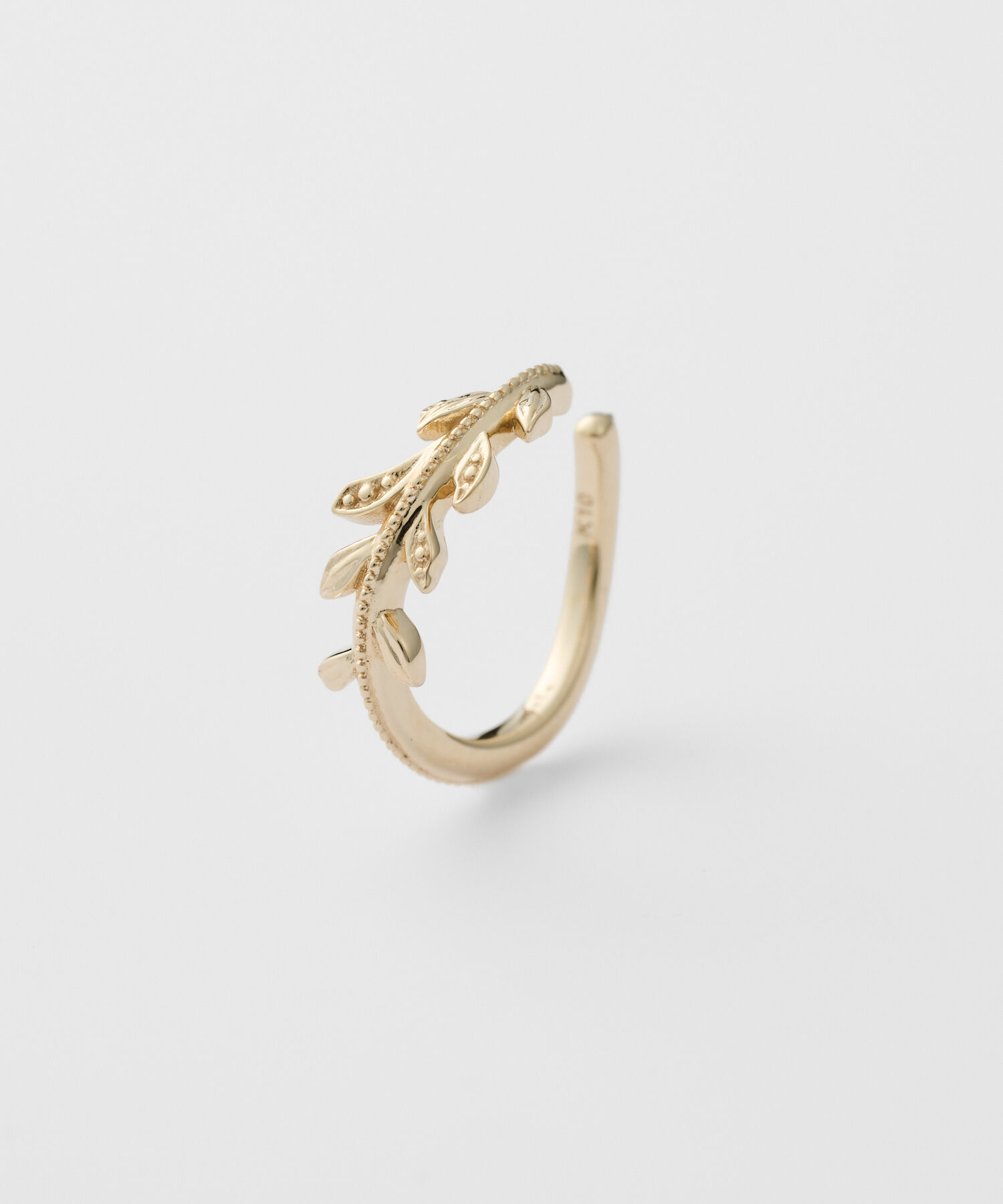 agete「K10イヤーカフ（片耳用）」|イヤーカフ|イエロー