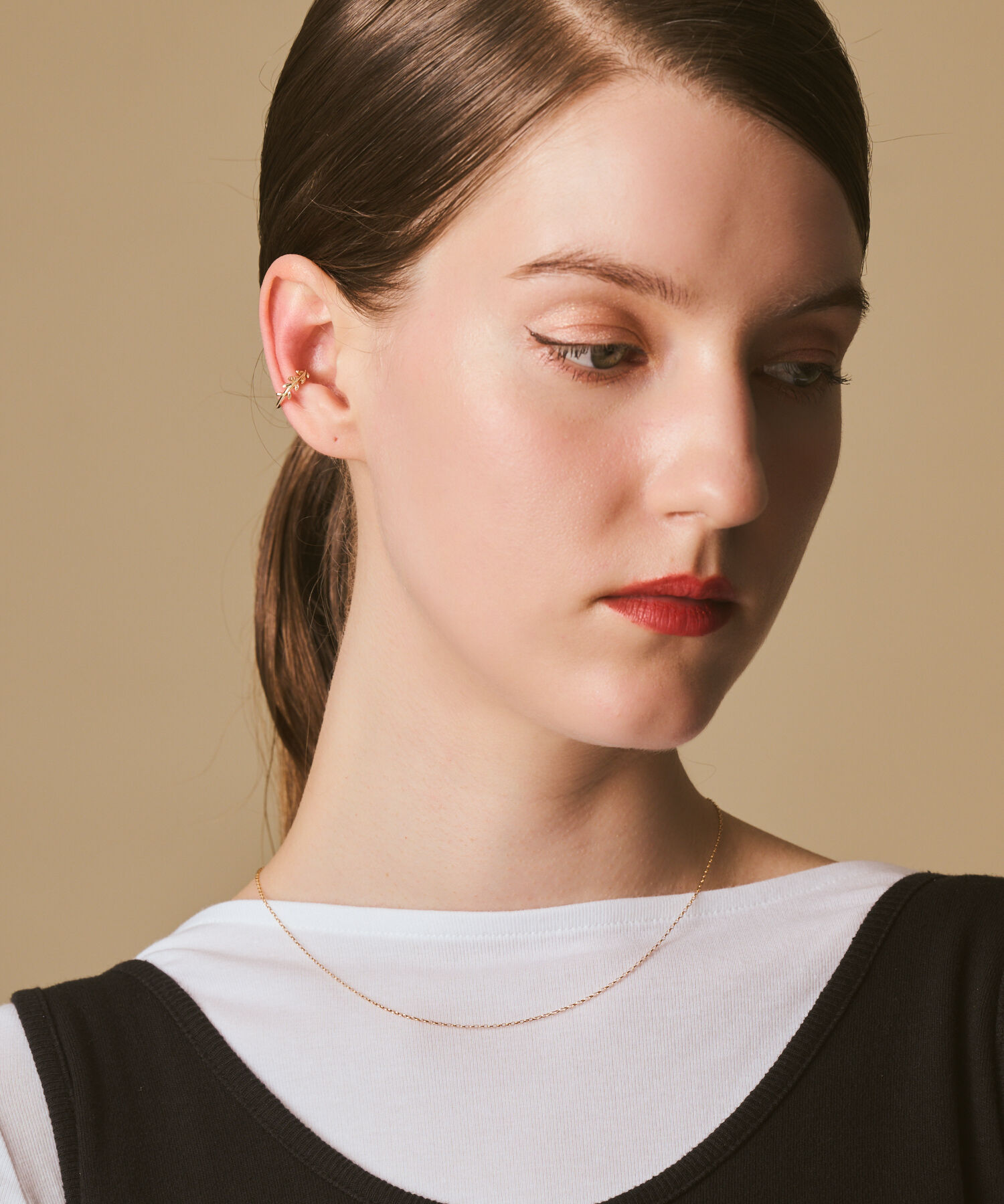 agete「K10イヤーカフ（片耳用）」|イヤーカフ|