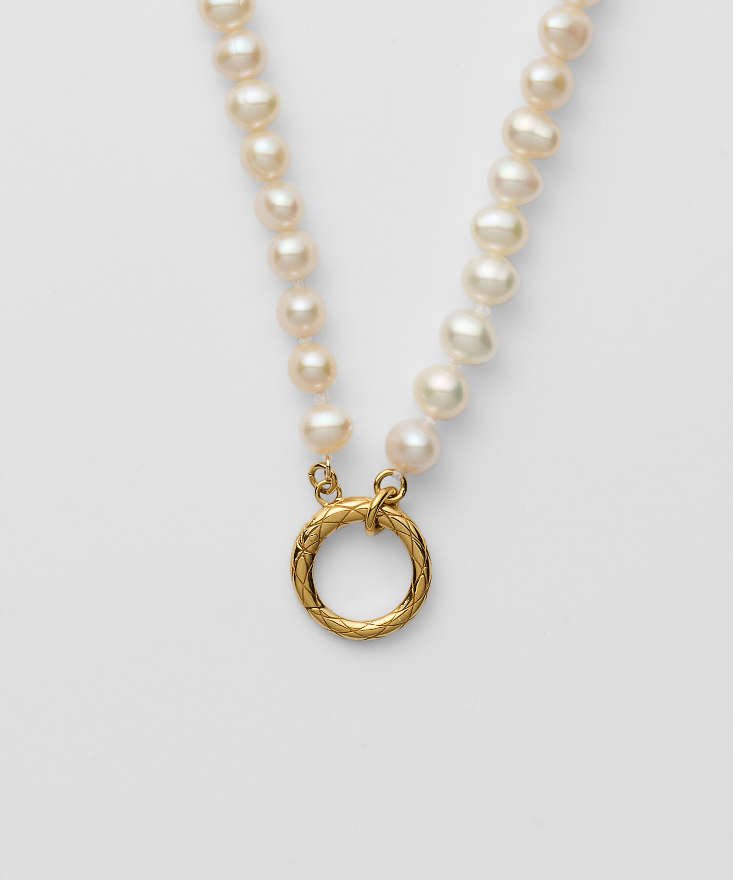 agete「ゴールドパールネックレス」|ネックレス|