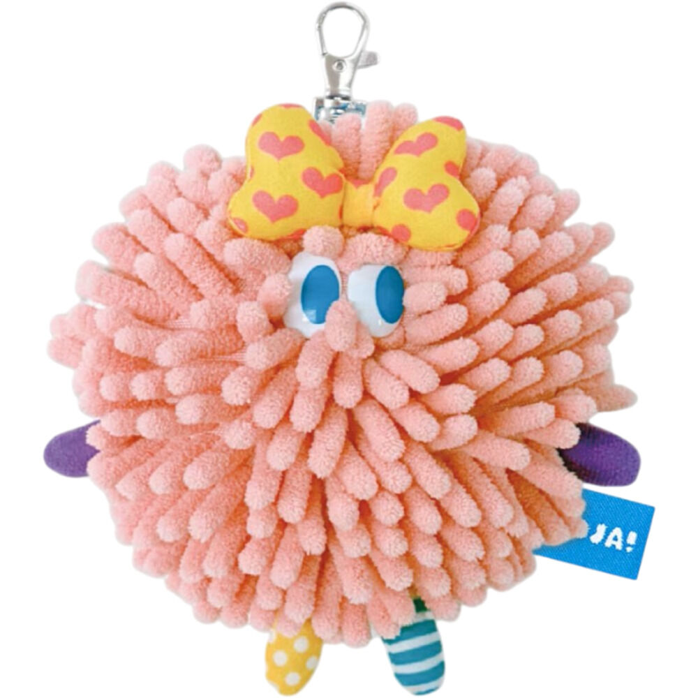 BACKYARD FAMILY「モジャ グッズ 通販 リールパスケース パスケース リール付き キャラクター モンスター」|定期入れ|ピンク1