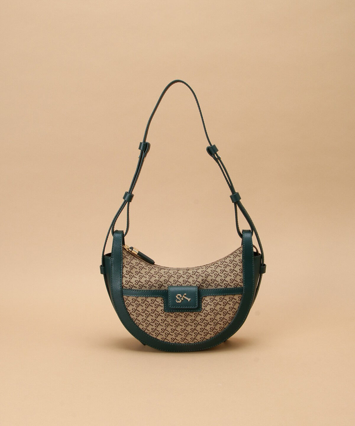 Samantha Thavasa「NEO ST Jacquard サック ド スマイル」|ショルダー・メッセンジャー|ブラウン