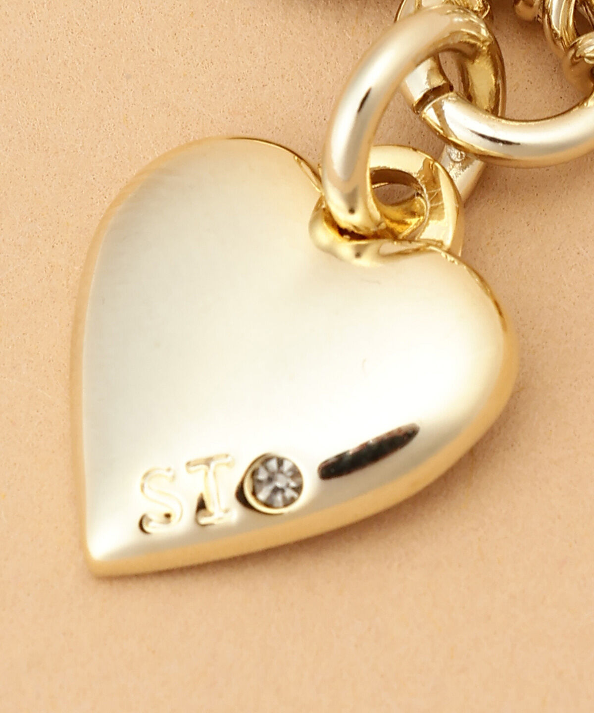 Samantha Thavasa「ゴールドハートファスナーチャーム」|チャーム・キーホルダー|