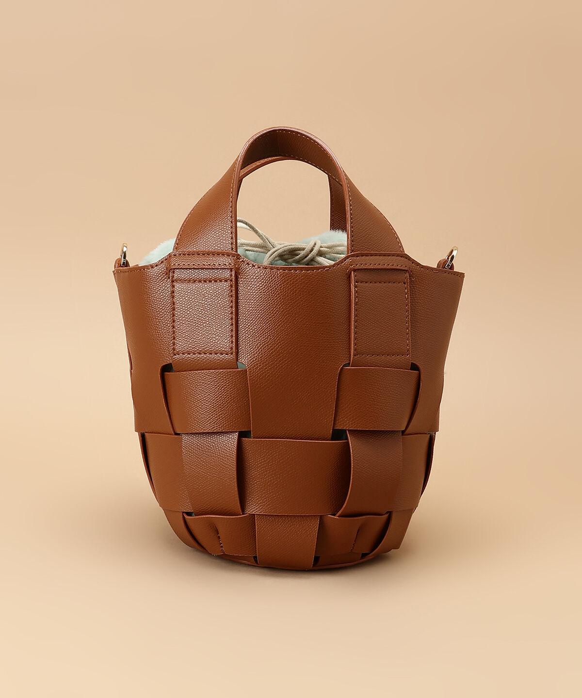 Samantha Thavasa「ファー巾着付きメッシュバッグ」|ハンドバッグ|