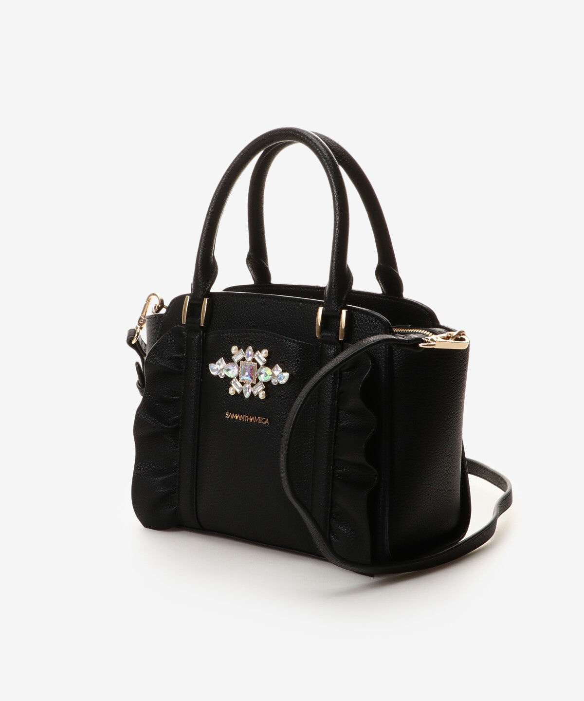 Samantha Vega「ビジューフリルハンドバック」|ハンドバッグ|