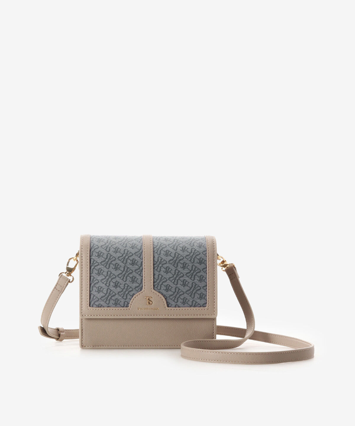 Samantha Vega「クロスプリントショルダーバッグ」|ショルダー・メッセンジャー|グレージュ