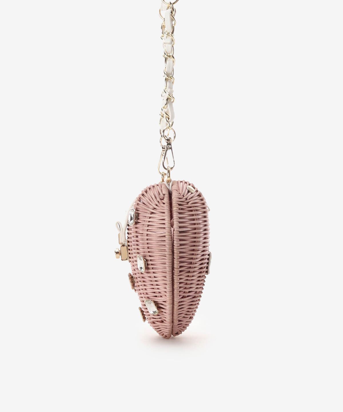 Samantha Vega「ジュエリーハート型ショルダーかごバッグ」|ショルダー・メッセンジャー|