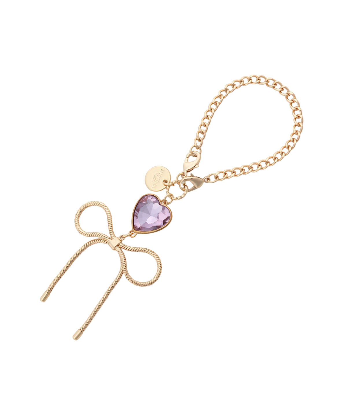 Samantha Vega「ハートリボンチャーム」|チャーム・キーホルダー|ラベンダー