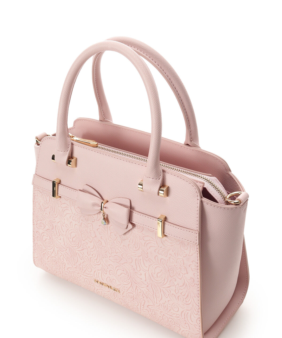 Samantha Vega「フローラルアクセントリボンハンドバッグ」|ハンドバッグ|