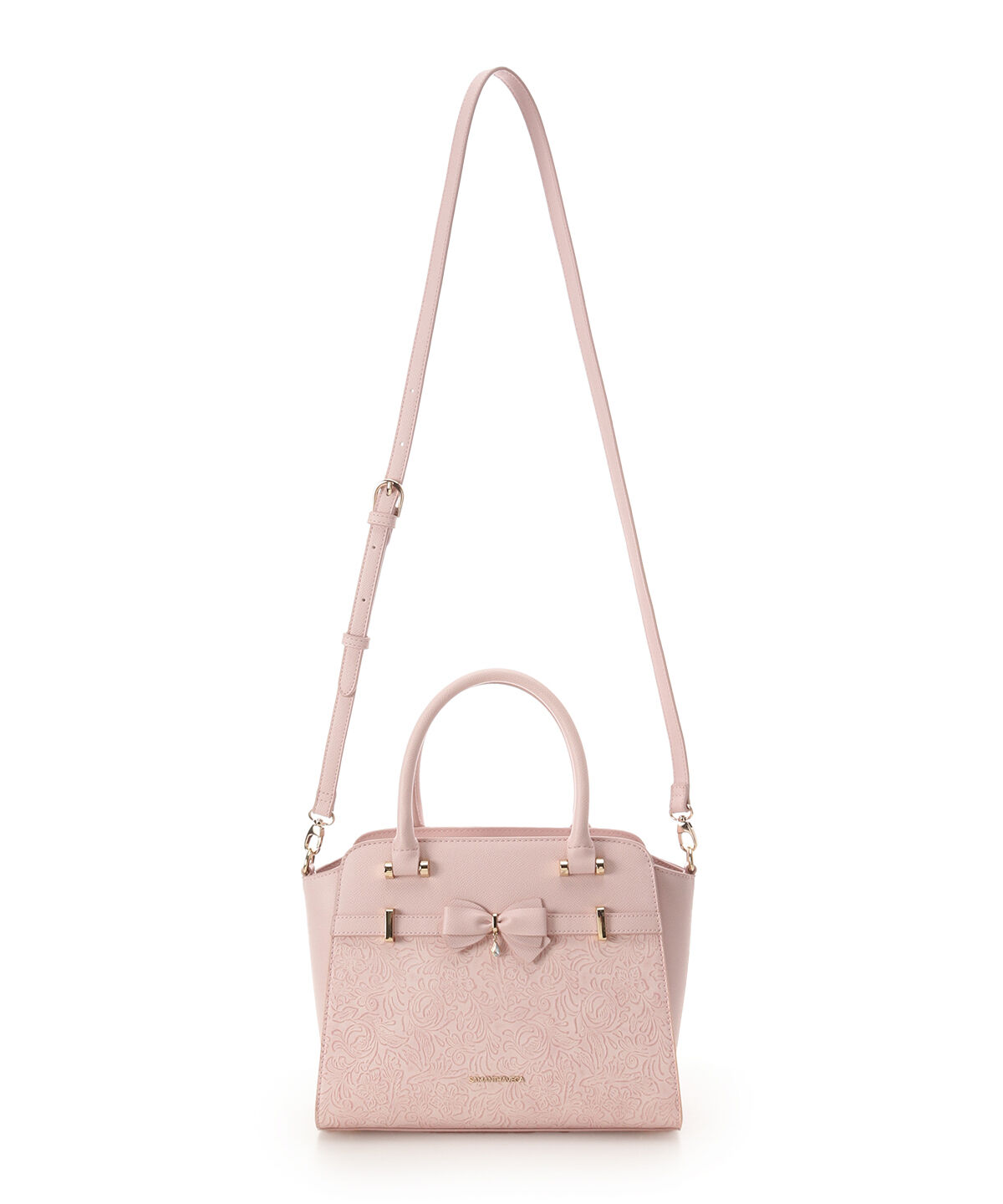 Samantha Vega「フローラルアクセントリボンハンドバッグ」|ハンドバッグ|