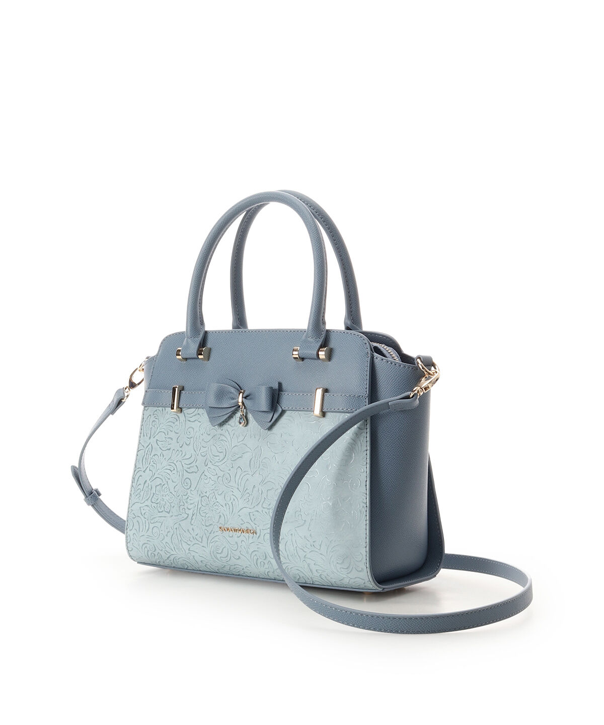 Samantha Vega「フローラルアクセントリボンハンドバッグ」|ハンドバッグ|