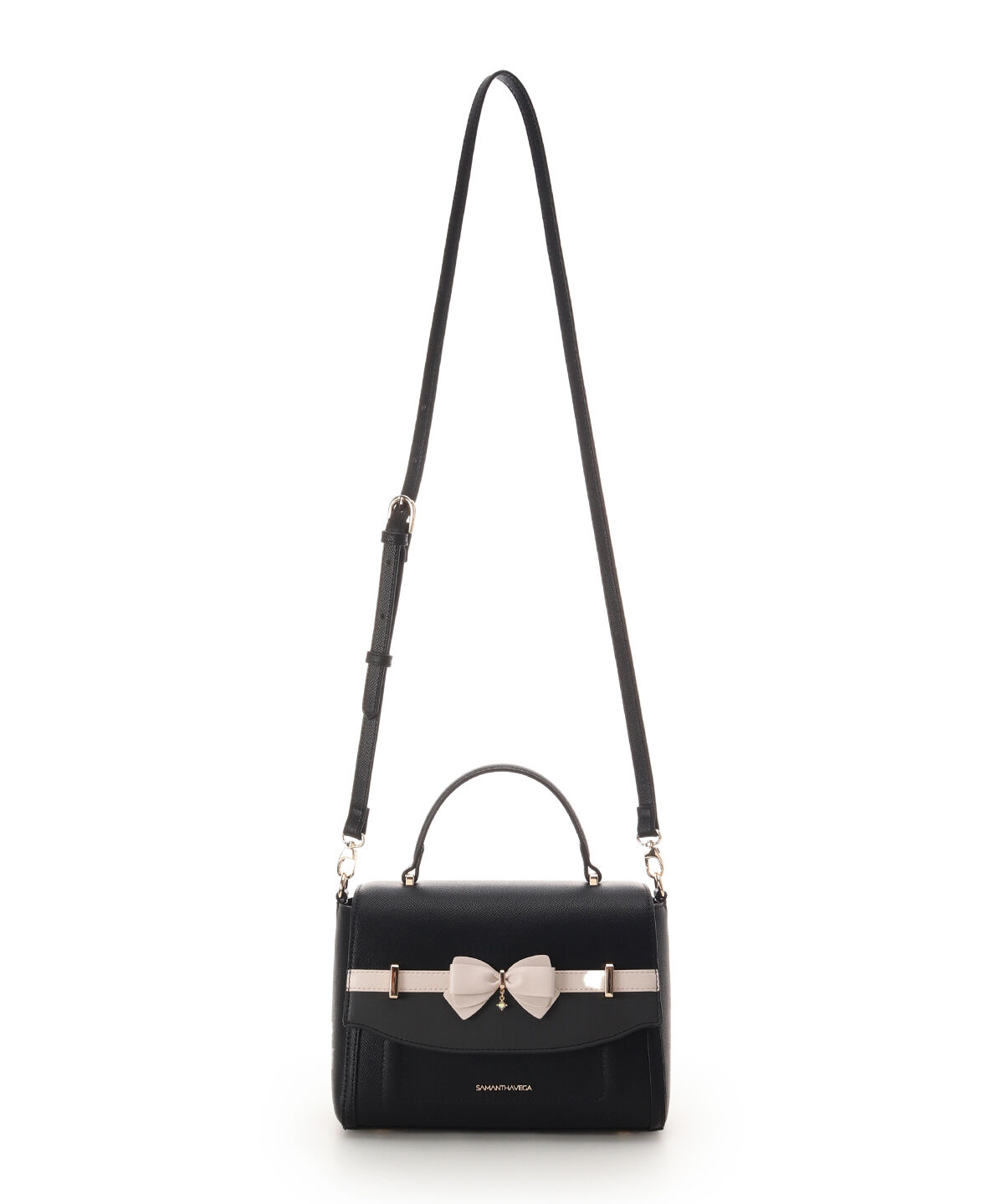 Samantha Vega「バイカラーアクセントリボンショルダーバッグ」|ショルダー・メッセンジャー|