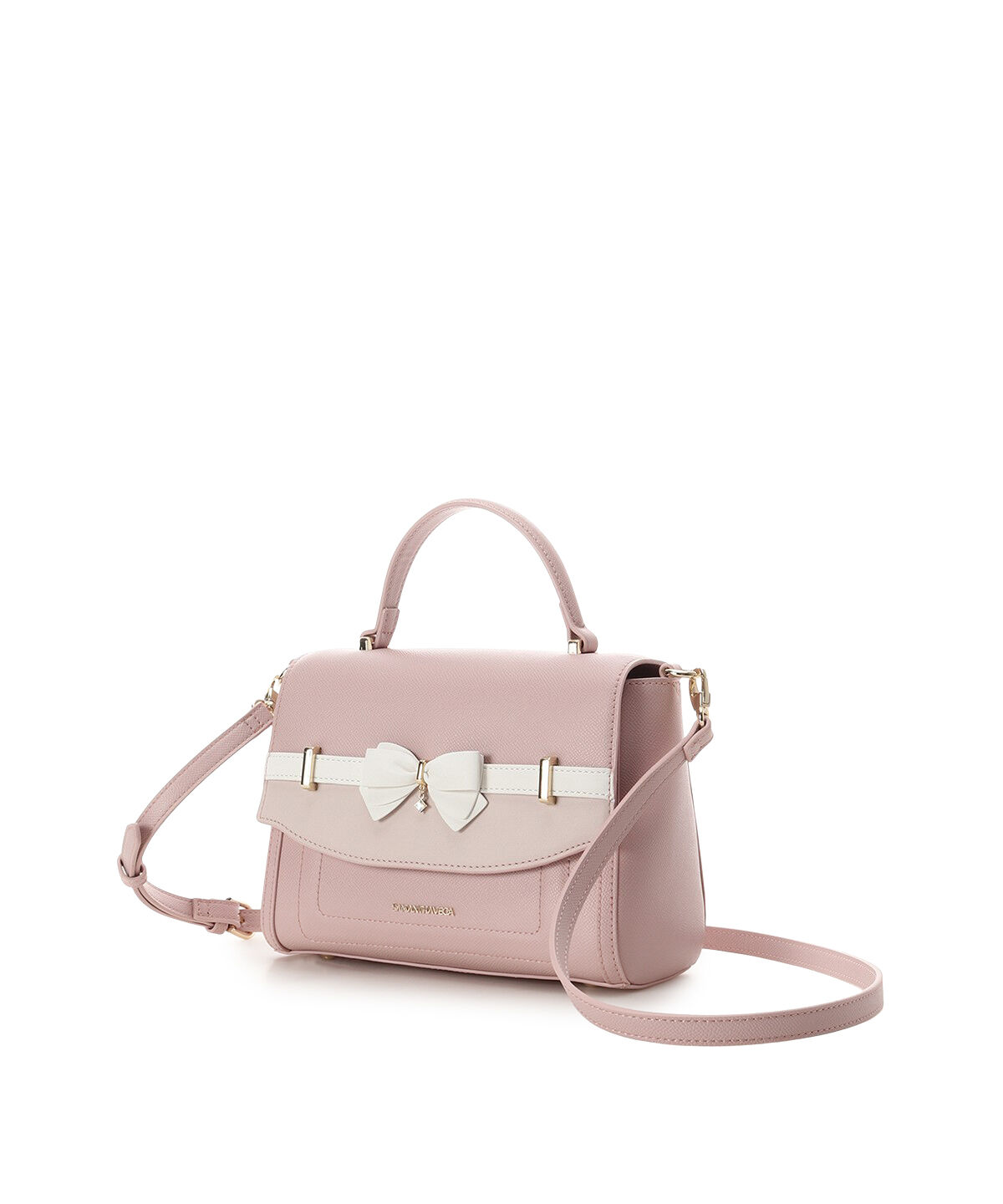 Samantha Vega「バイカラーアクセントリボンショルダーバッグ」|ショルダー・メッセンジャー|