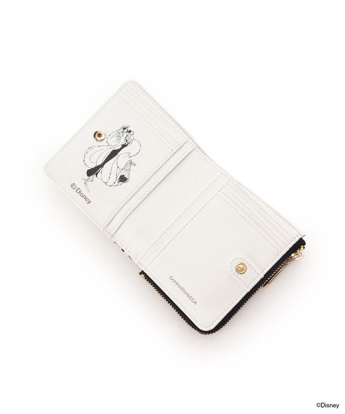 Samantha Vega「ディズニーヴィランズコレクション 「クルエラ」 折財布」|財布|