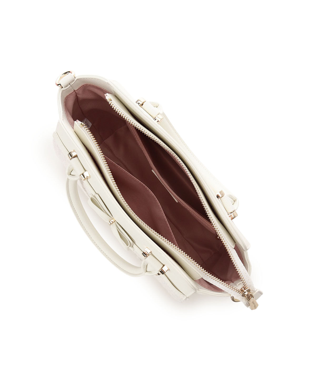 Samantha Vega「ラメツイードアクセントリボンハンドバッグ」|ハンドバッグ|