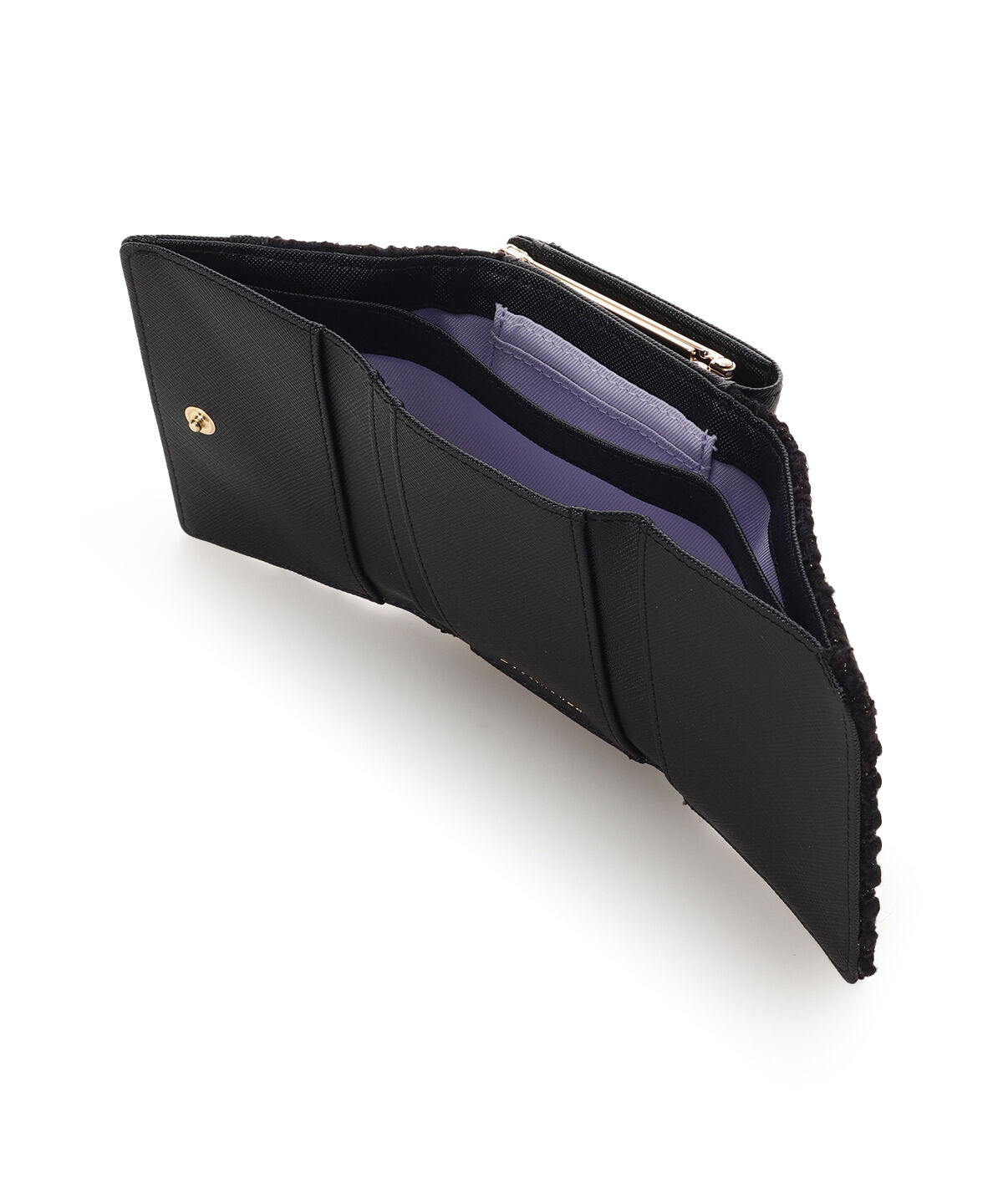 Samantha Vega「ラメツイードアクセントリボン折財布」|財布|