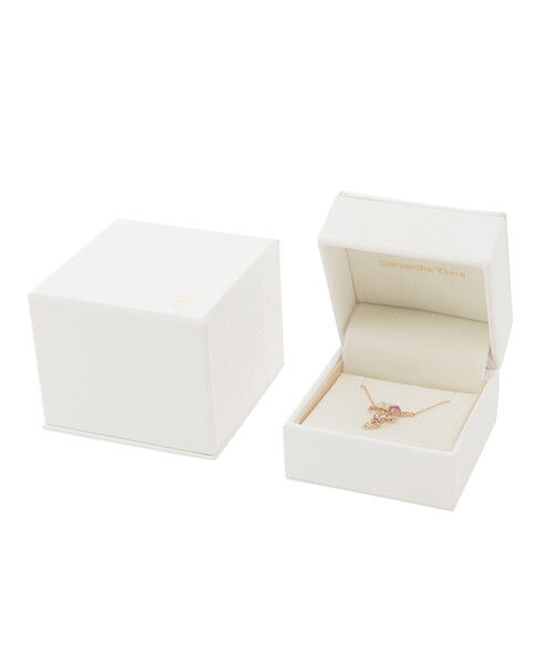 Samantha Tiara「K18 SPG フラワーレターズイニシャルネックレス 大 (F)」|ネックレス|