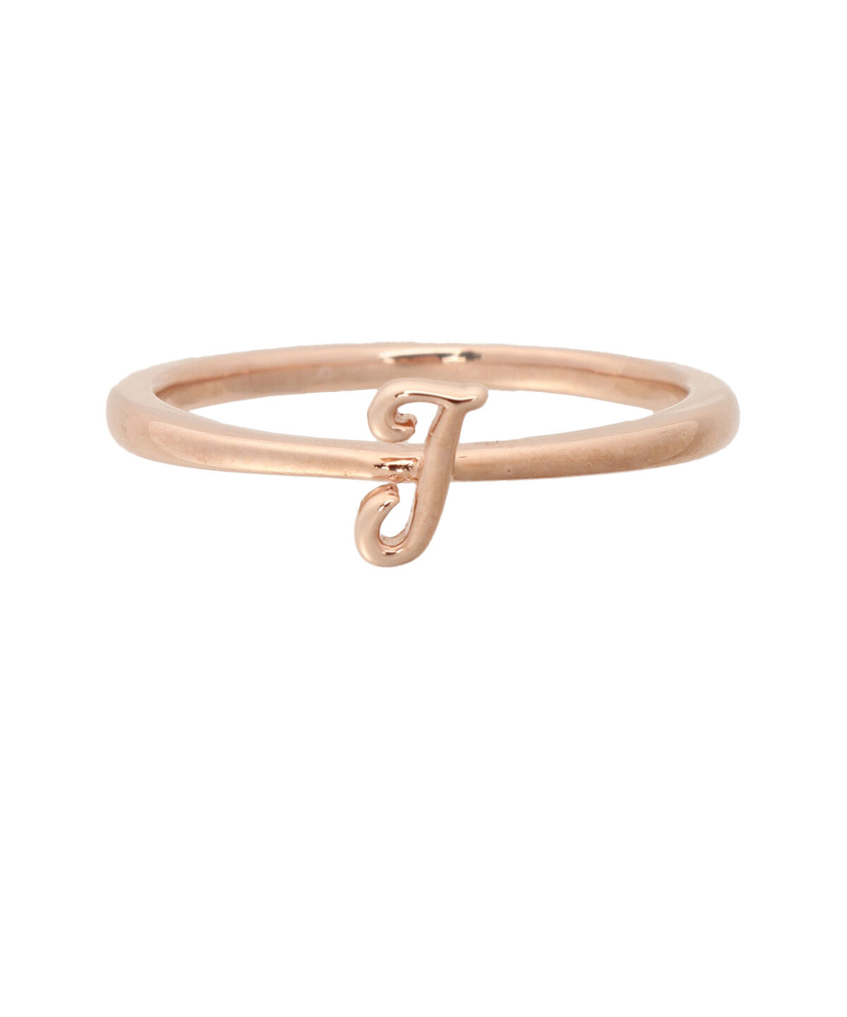 newme by Samantha Thavasa「イニシャルリング(J)」|リング|SILVER PGﾒｯｷ