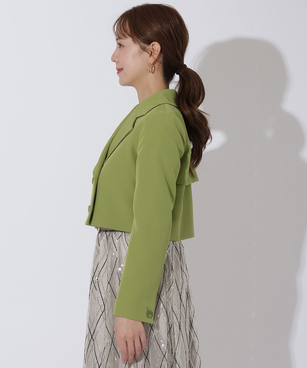 アンドクチュール「ダブルクロスショートトレンチ」|トレンチコート|