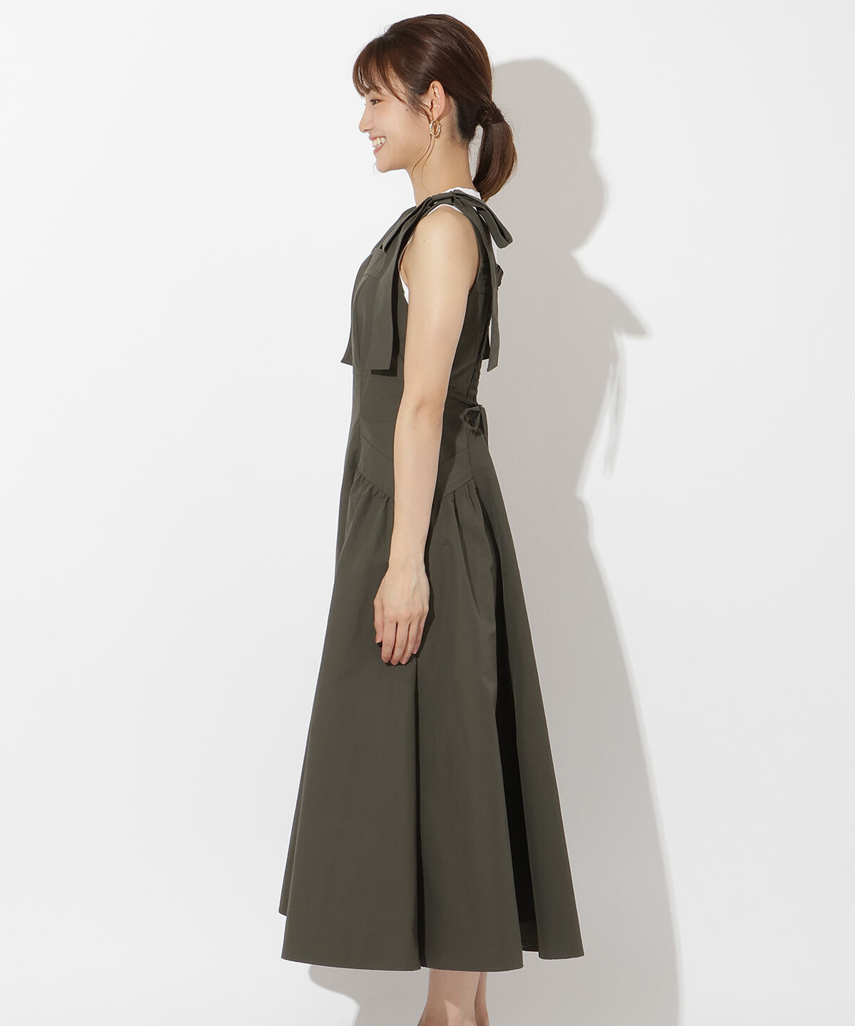 アンドクチュール「ショルダーリボンジャンスカ」|ワンピース|