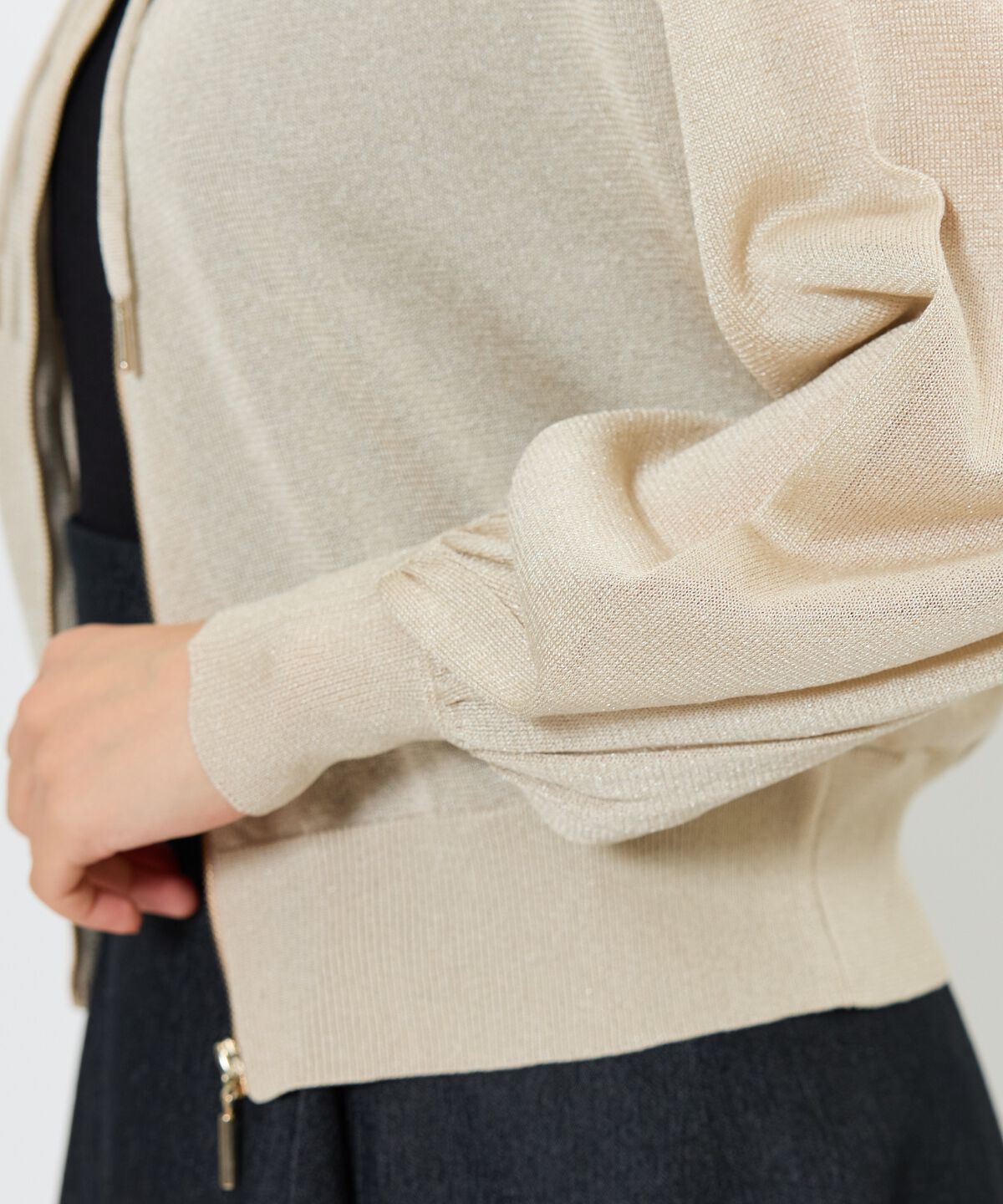 アンドクチュール「コンパクトシアーフーディー」|パーカー|