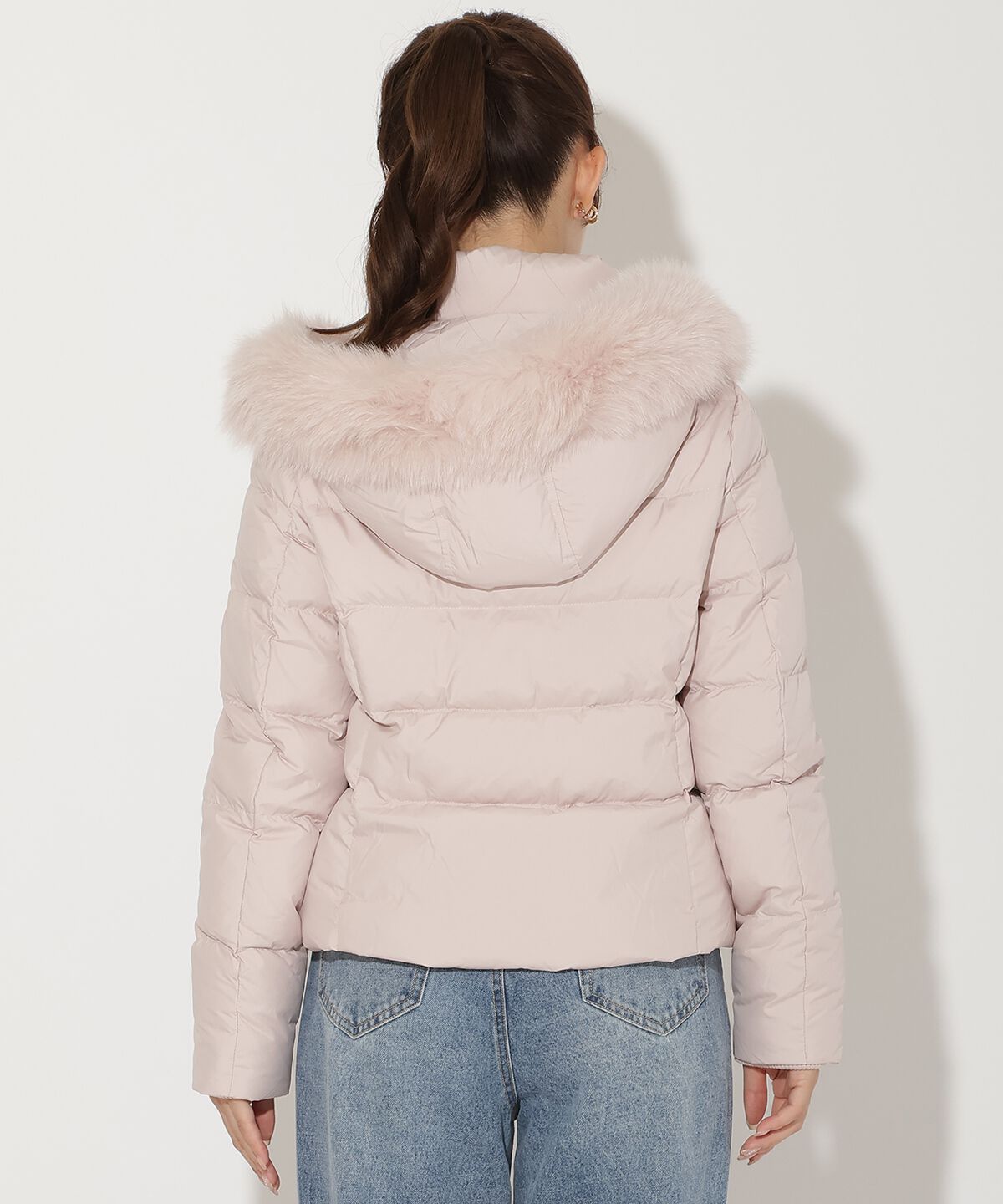 アンドクチュール「FOXファー付きショートダウン」|ダウン|