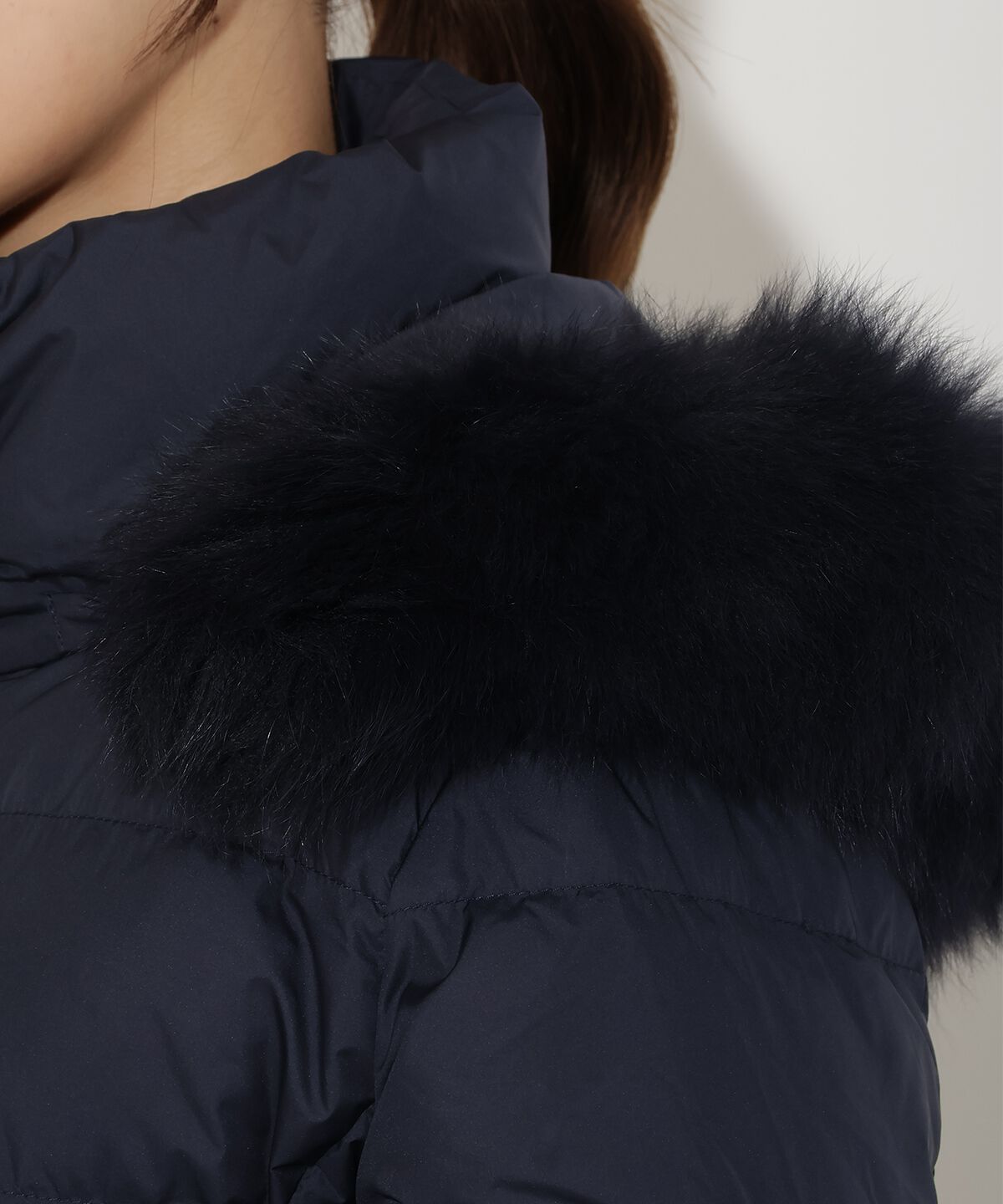 アンドクチュール「FOXファー付きショートダウン」|ダウン|