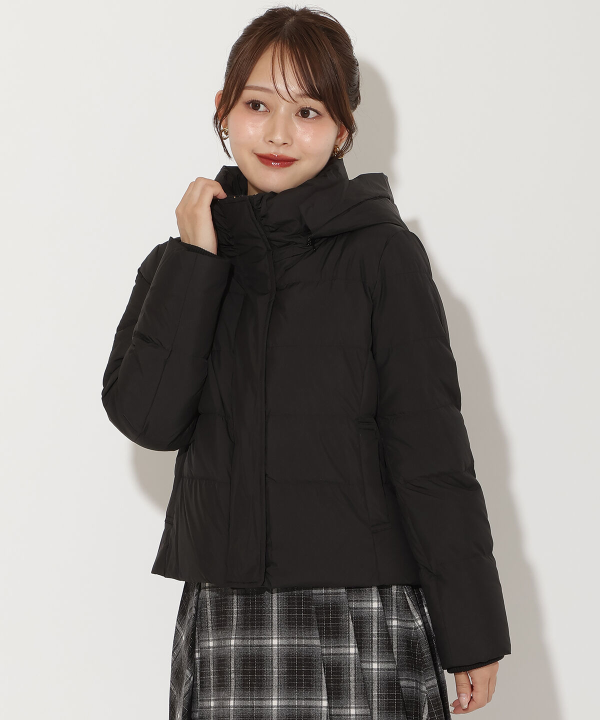 アンドクチュール「FOXファー付きショートダウン」|ダウン|