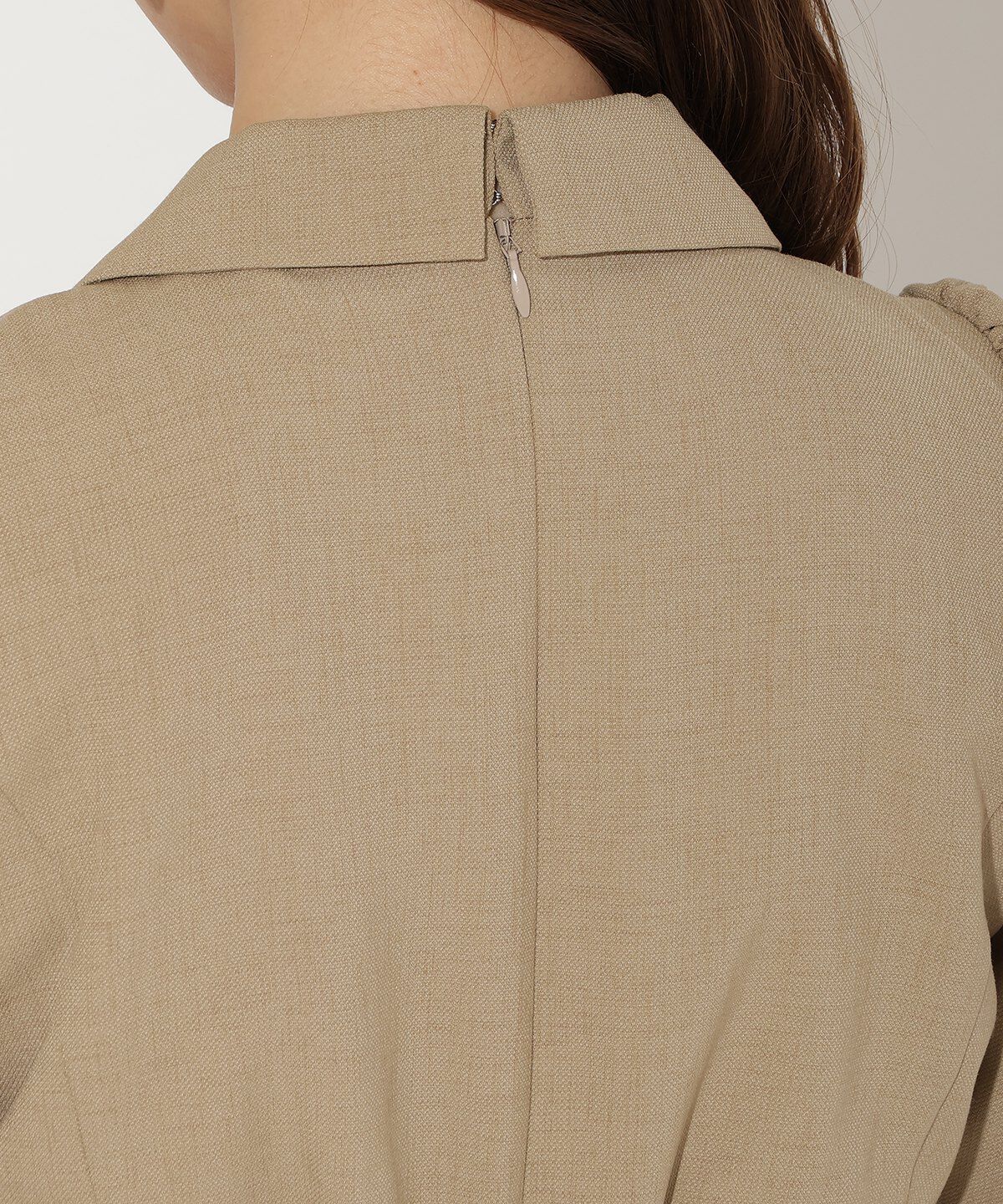 アンドクチュール「ジャケットレイヤードプリーツワンピース」|ワンピース|