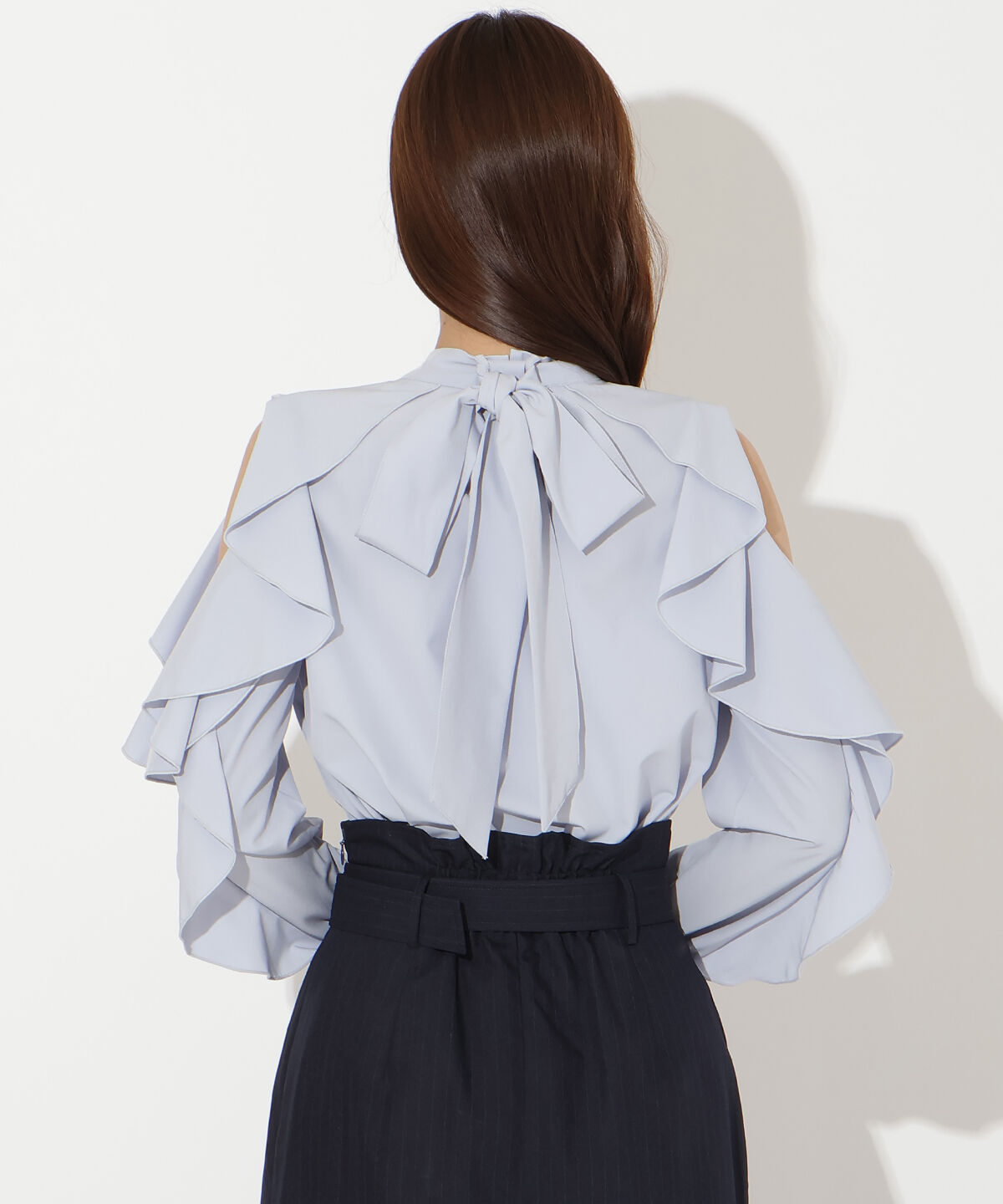 アンドクチュール「フリルボウタイブラウス」|シャツ・ブラウス|