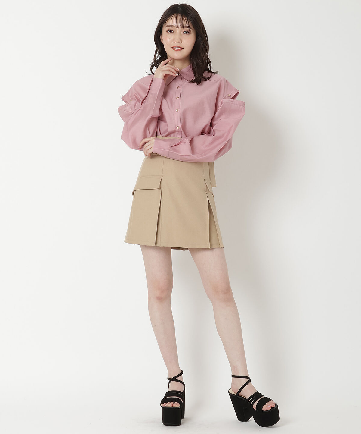 REDYAZEL「オープンショルダーシャツ」|シャツ・ブラウス|