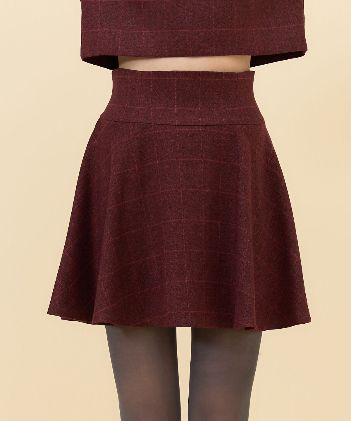 REDYAZEL「チェックフレアミニスカート」|フレア|