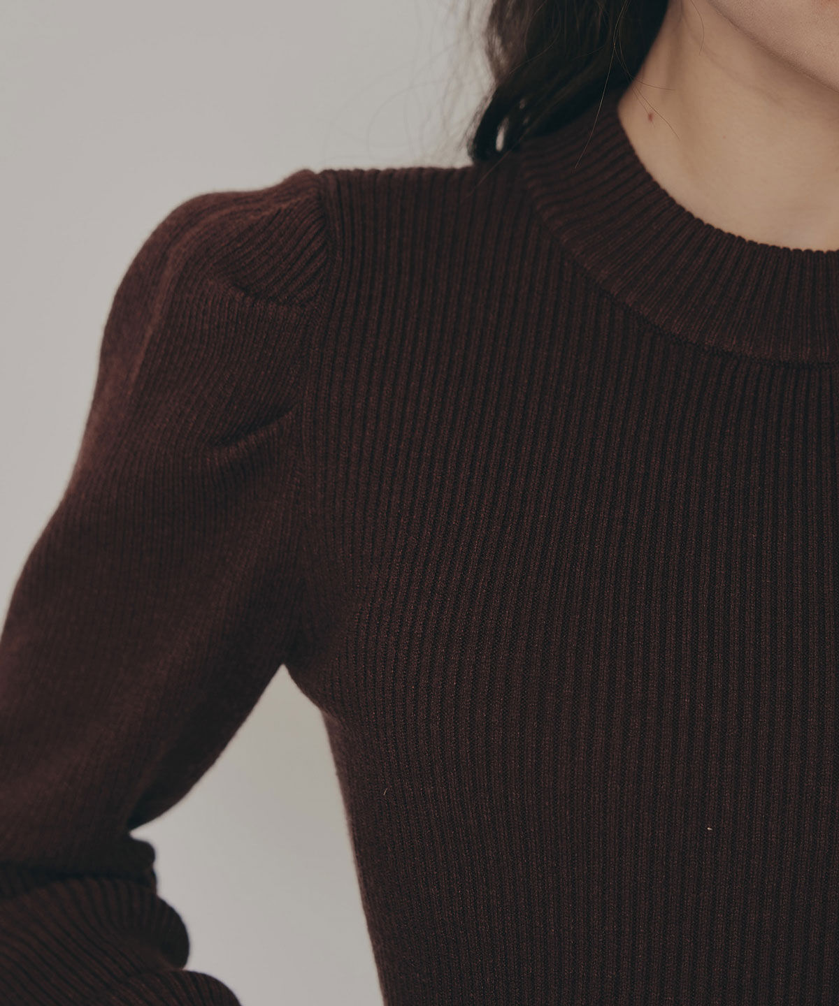 REDYAZEL「パワショルボトルネックニットトップス」|ニット・セーター|