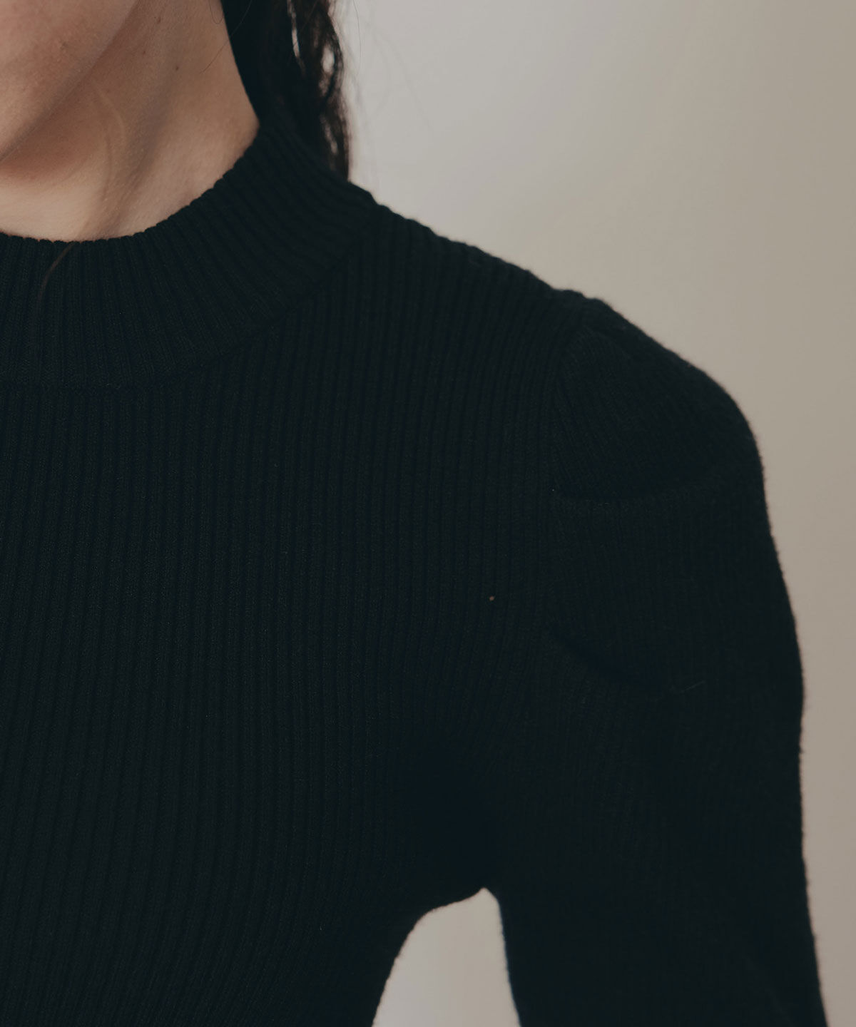 REDYAZEL「パワショルボトルネックニットトップス」|ニット・セーター|