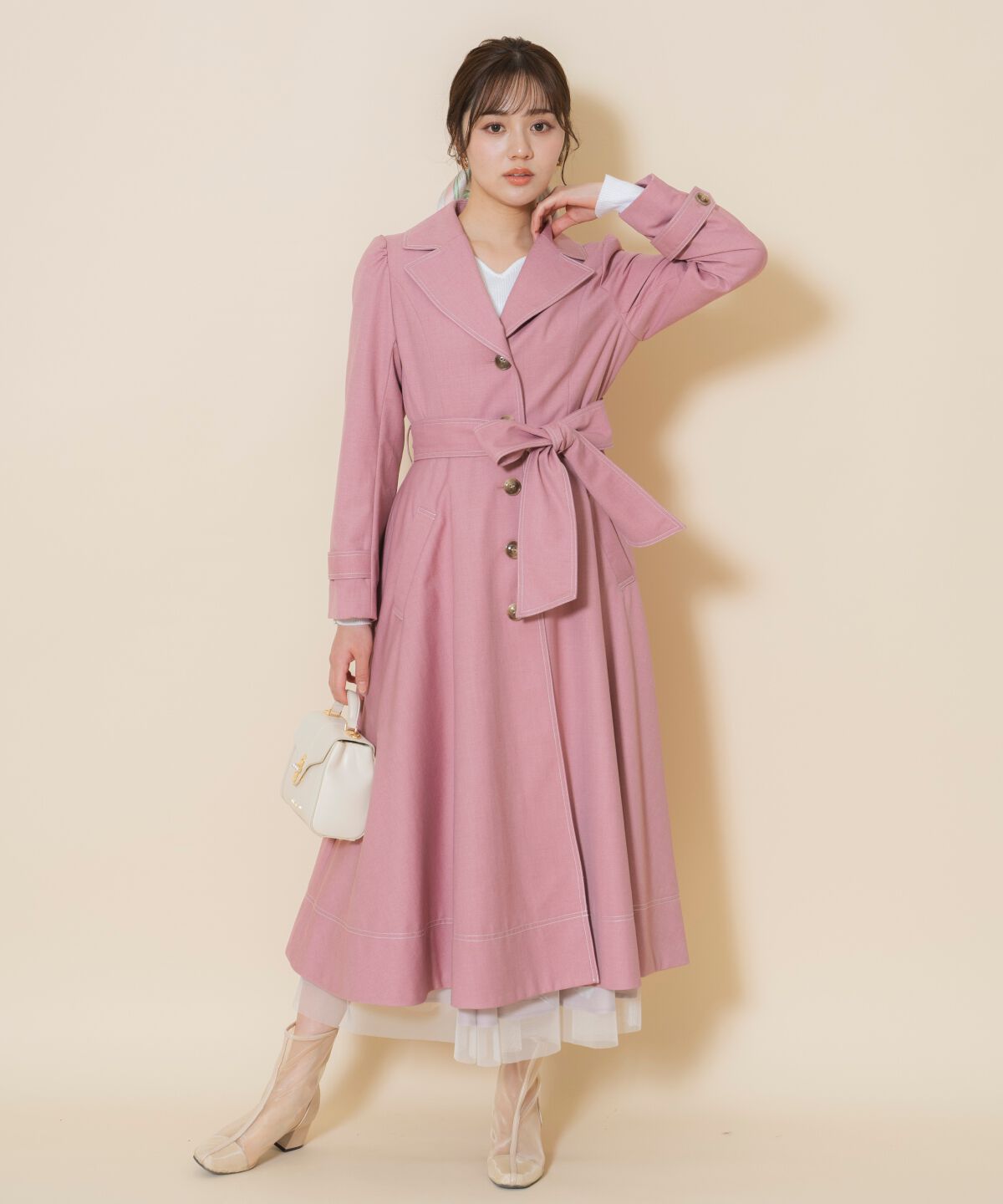 WILLSELECTION「シングルトレンチドレスコート」|トレンチコート|