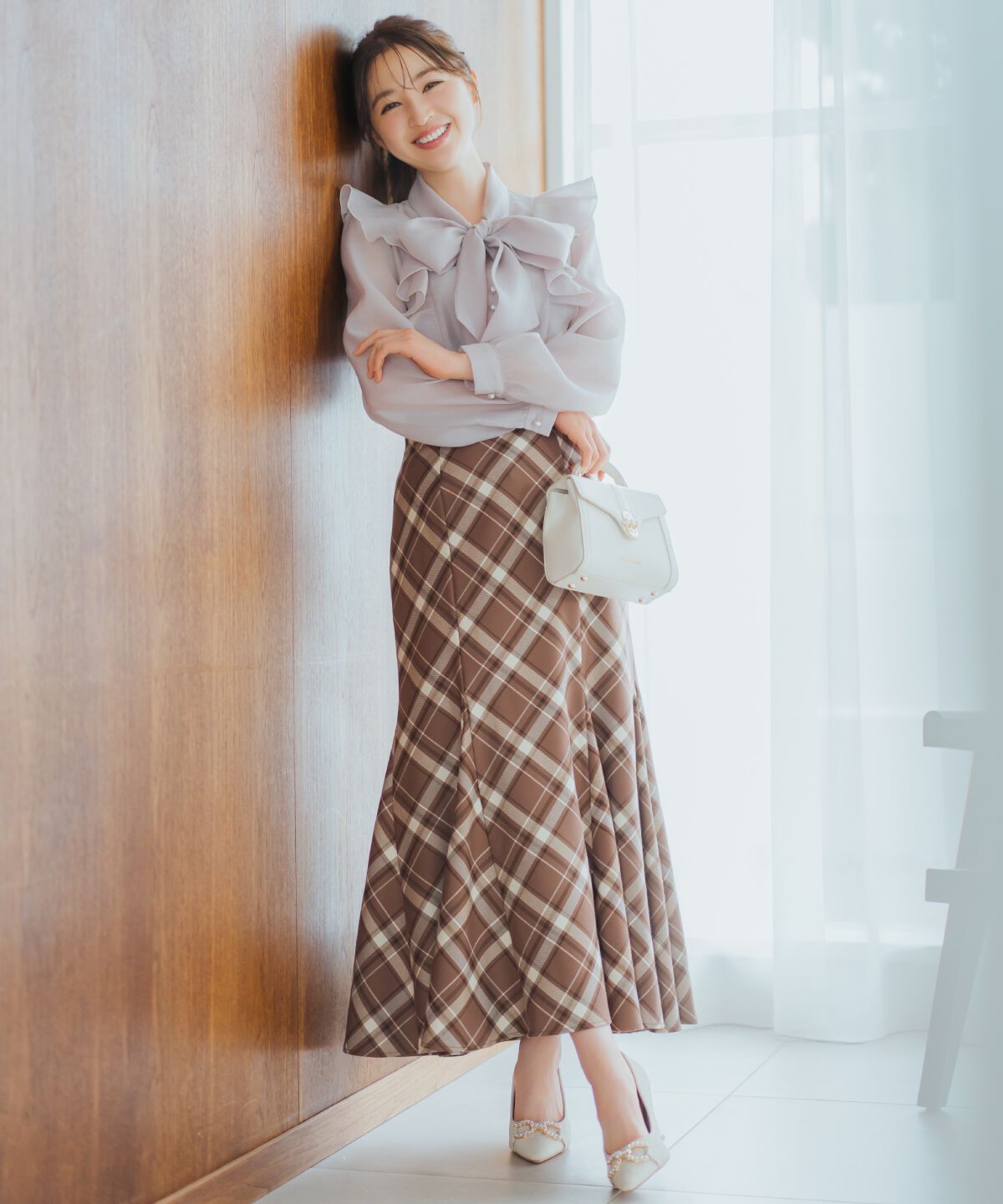 WILLSELECTION「シアーラッフルボウタイブラウス」|シャツ・ブラウス|