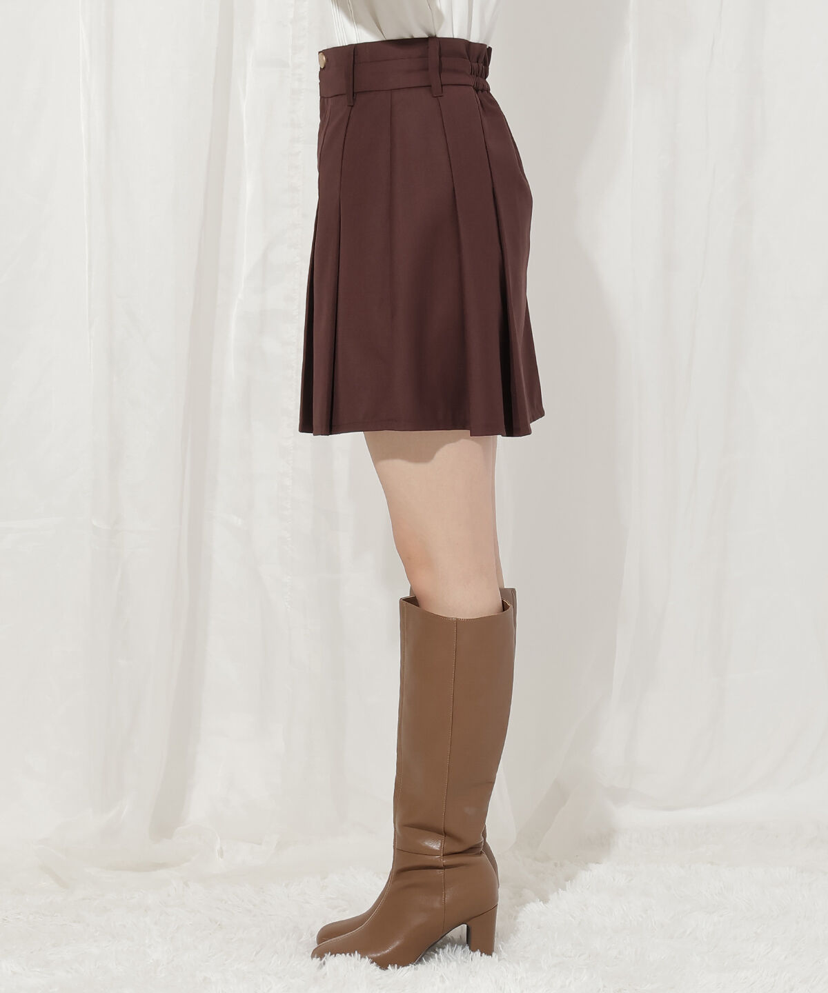 WILLSELECTION「ダブルウエストプリーツスカショーパン」|スカート|