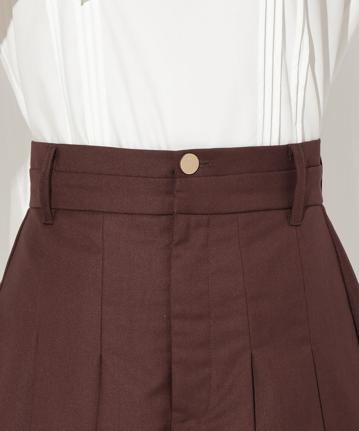 WILLSELECTION「ダブルウエストプリーツスカショーパン」|スカート|