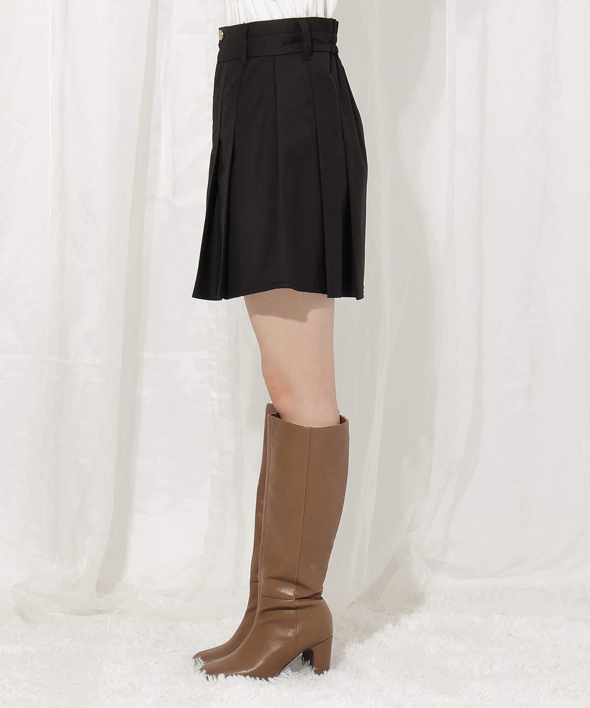 WILLSELECTION「ダブルウエストプリーツスカショーパン」|スカート|