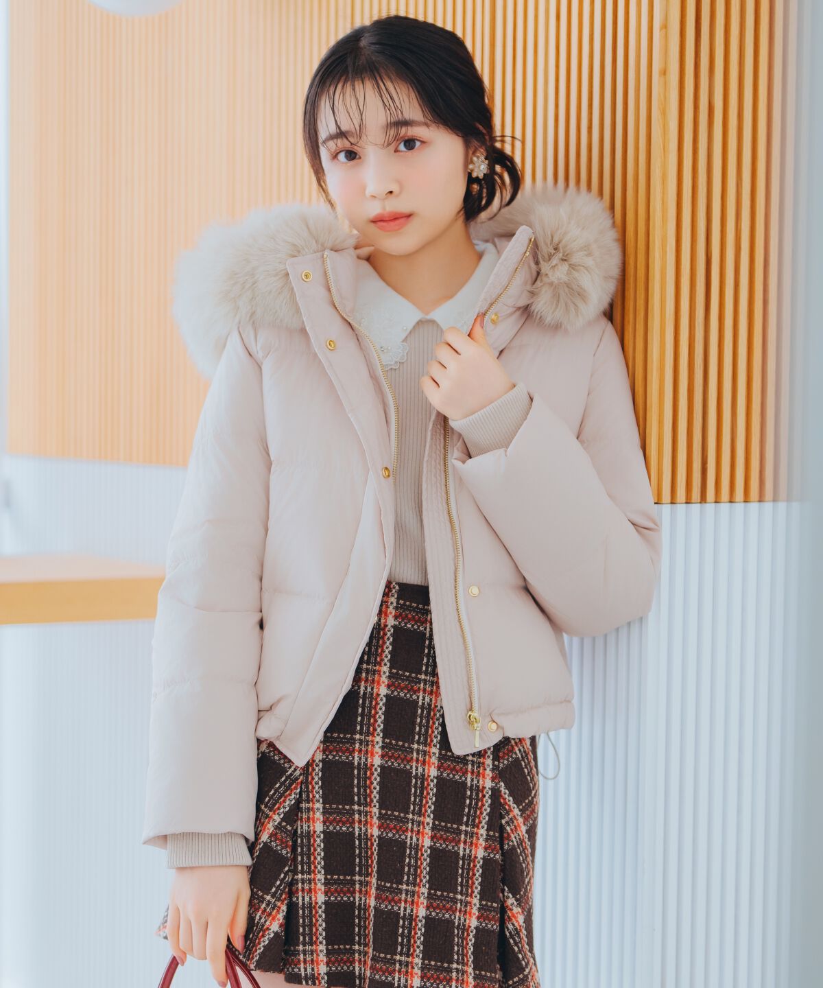 WILLSELECTION「FOXファー付きショートダウン」|ダウン|