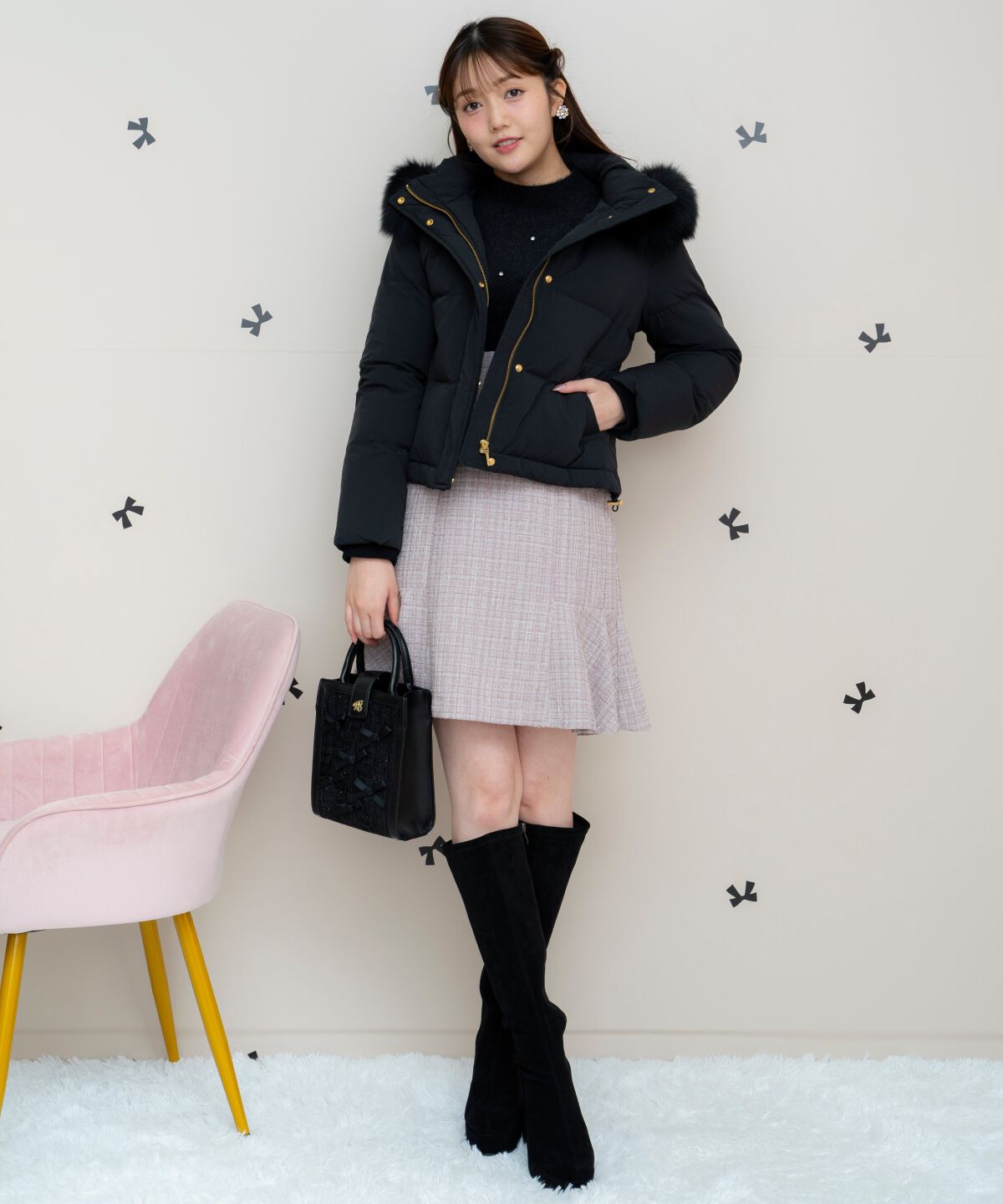 WILLSELECTION「FOXファー付きショートダウン」|ダウン|